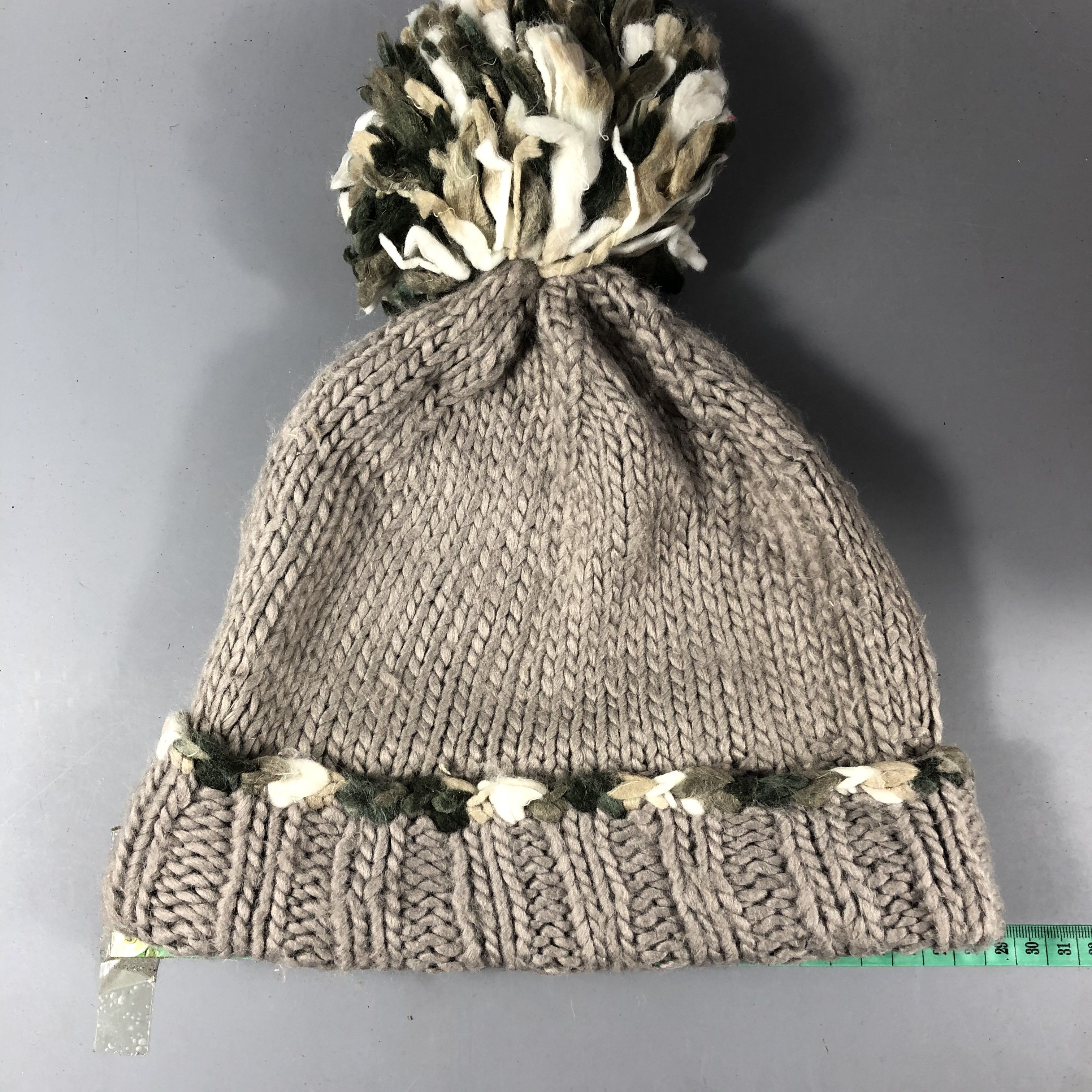 Japanese Brand Crochet Pom Beanie Snowcap Hat Size ONE SIZE - 3 Thumbnail