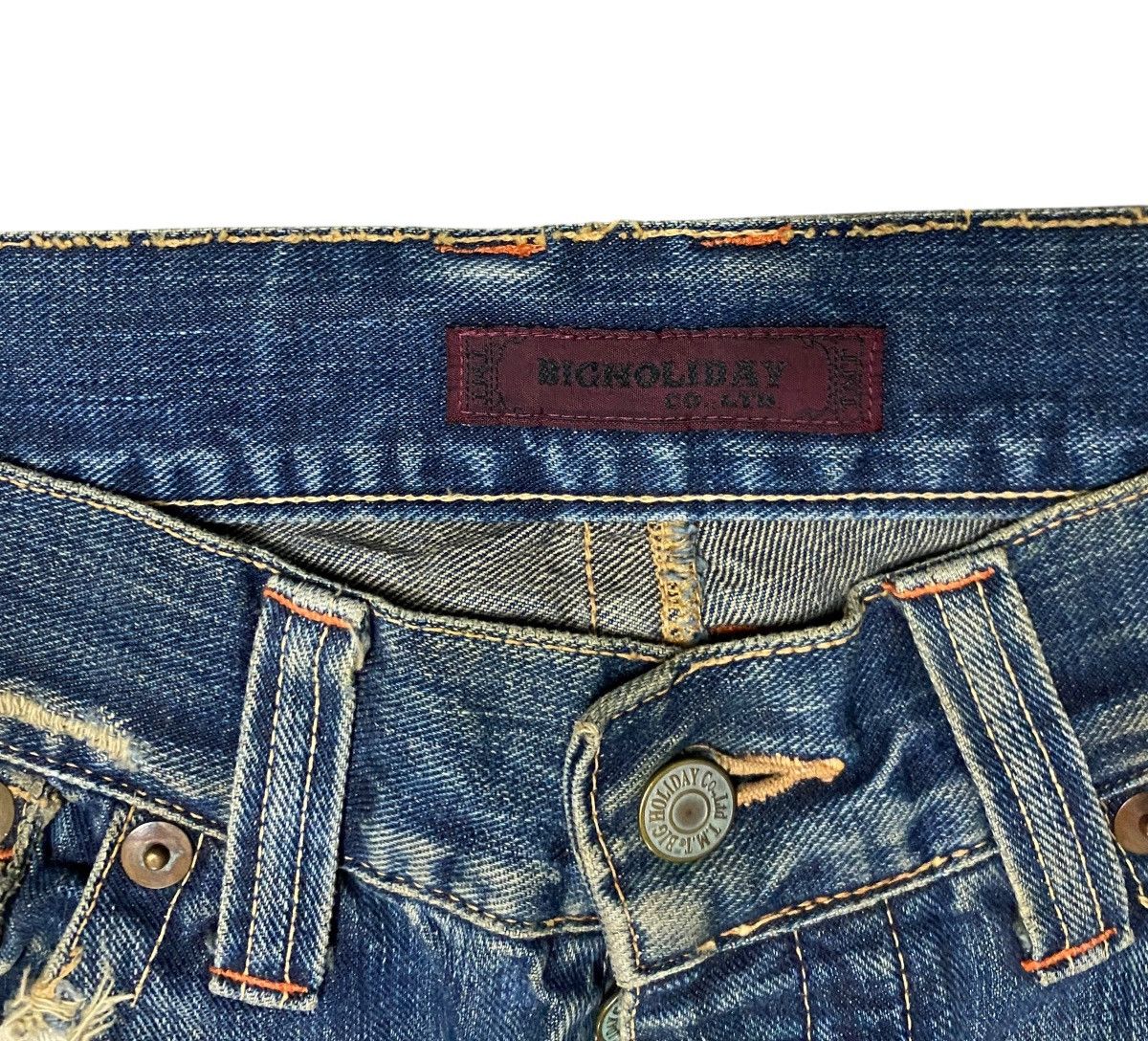 Vintage Japanese Brand Big Holiday Flared Jeans 1990s