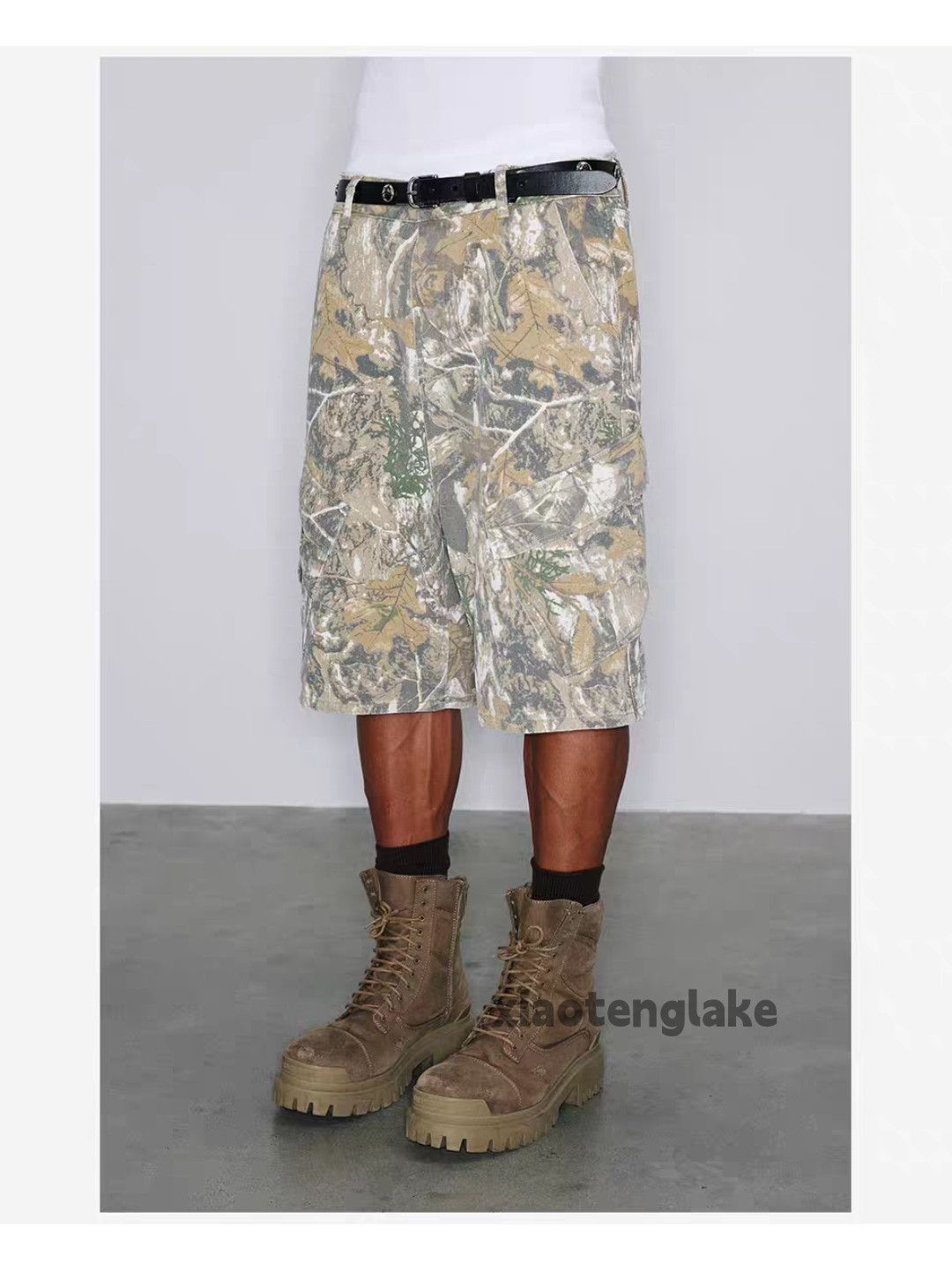 Designer × Vintage Unisex outdoor real tree camo skate hiphop cargo shorts Size US 32 / EU 48 - 9 Thumbnail
