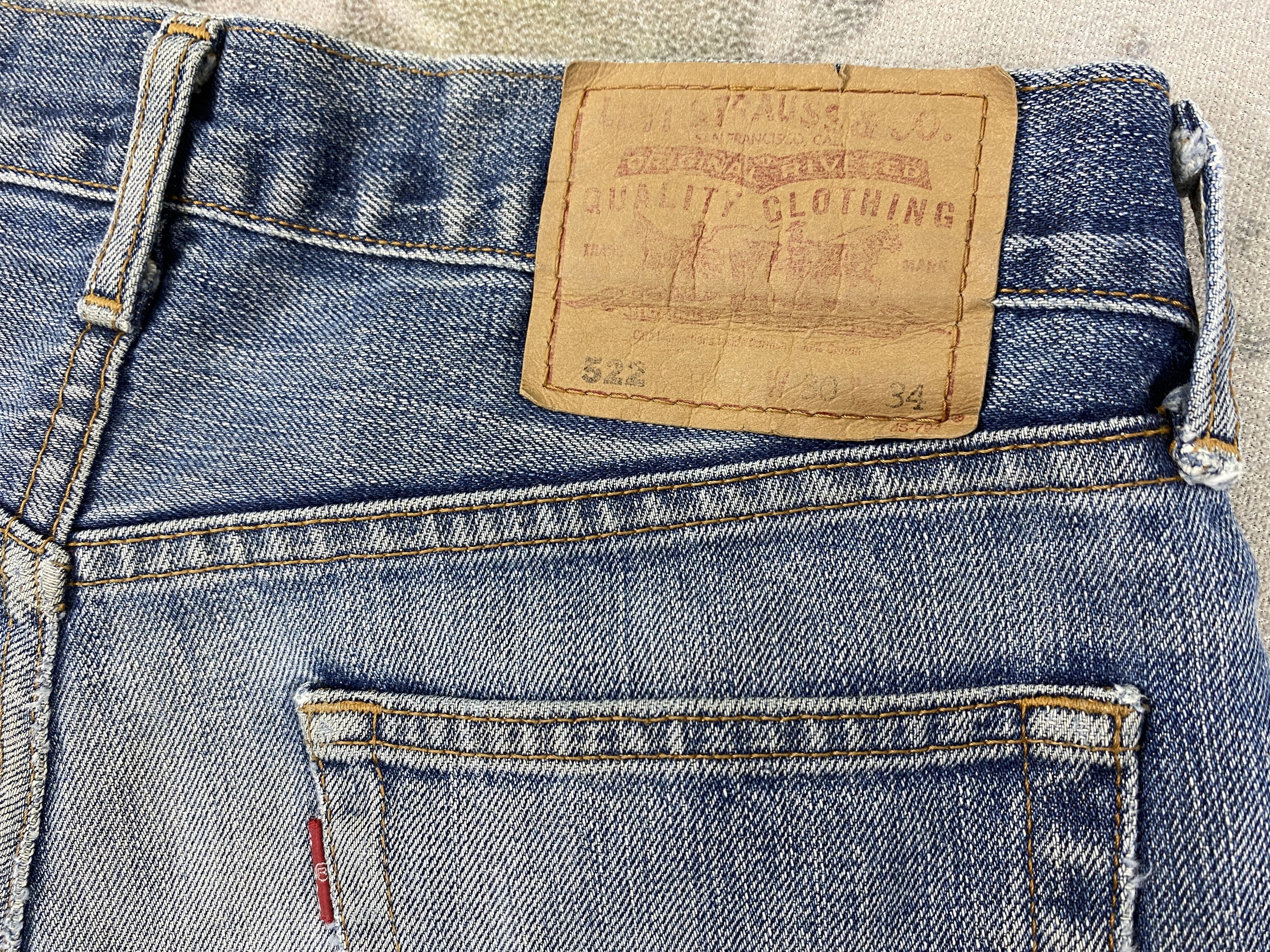 Distressed Blue Vintage Levi's 522 Jeans 30x32 Denim- JN3714