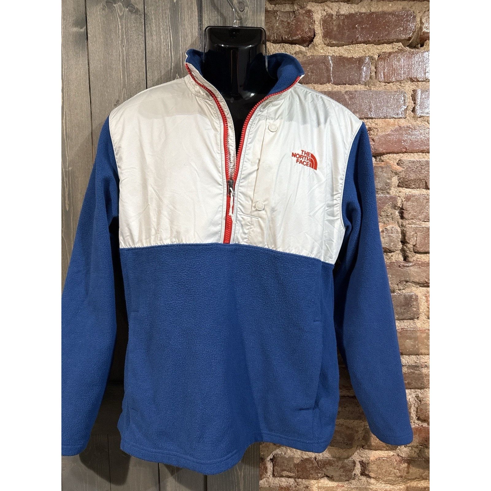The North Face North Face Blue 1/2 Zip Pullover Fleece Sz L Preppy Gorpcore Size US L / EU 52-54 / 3 - 2 Thumbnail