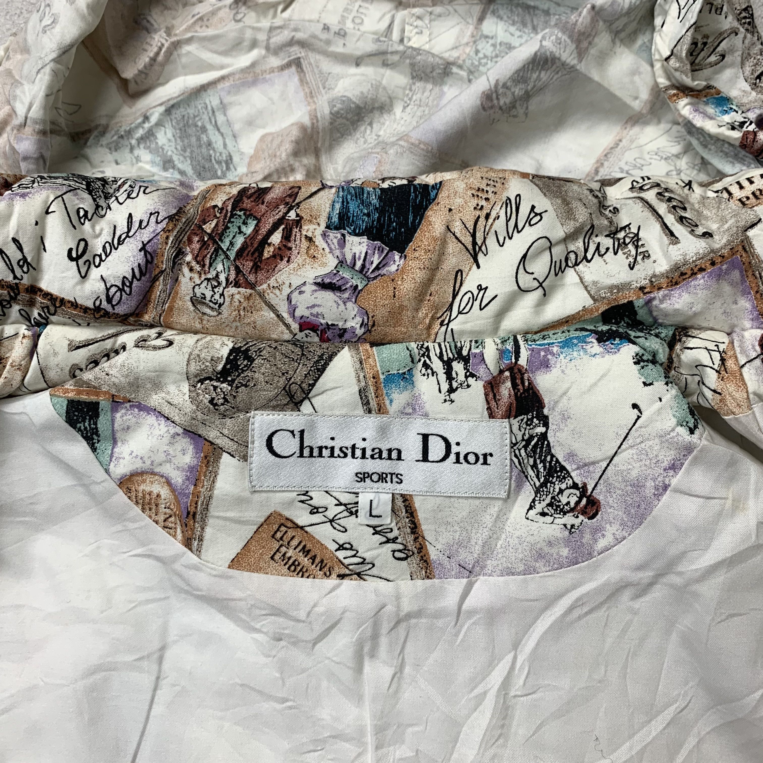 Vintage Christian Dior Over Print Jacket