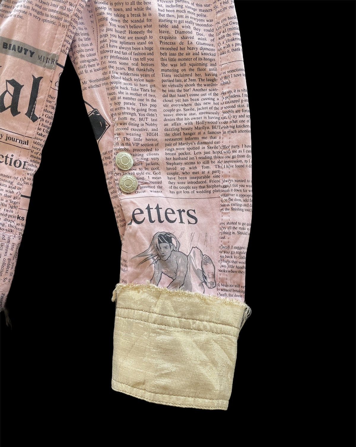 John Galliano John Galliano Gazette Newspaper SS2005 Double Breast Jacket Size S / US 4 / IT 40 - 6 Thumbnail
