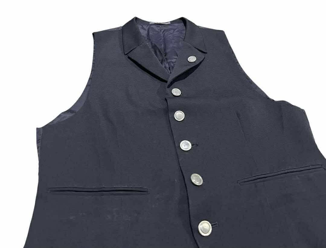 Yohji Yamamoto 🔥Vintage LQ Yohji Yamamoto Tuxedo Vest Chain Crazy Buttons Size US S / EU 44-46 / 1 - 5 Thumbnail