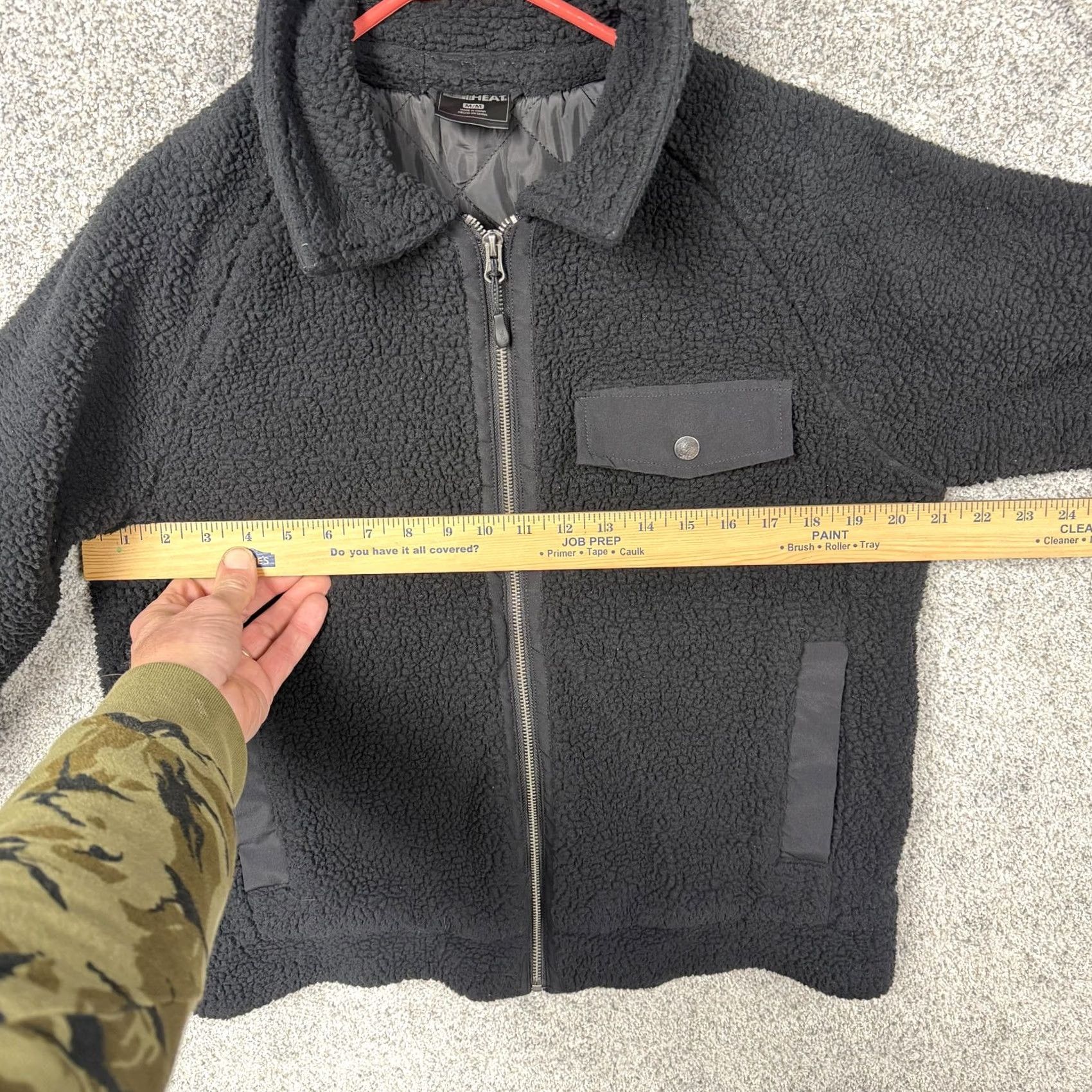 Vintage 32 Degrees Heat Bomber Jacket M Sherpa Fleece Full Zip Thermal Black Mens Casual Winter Size US M / EU 48-50 / 2 - 4 Thumbnail