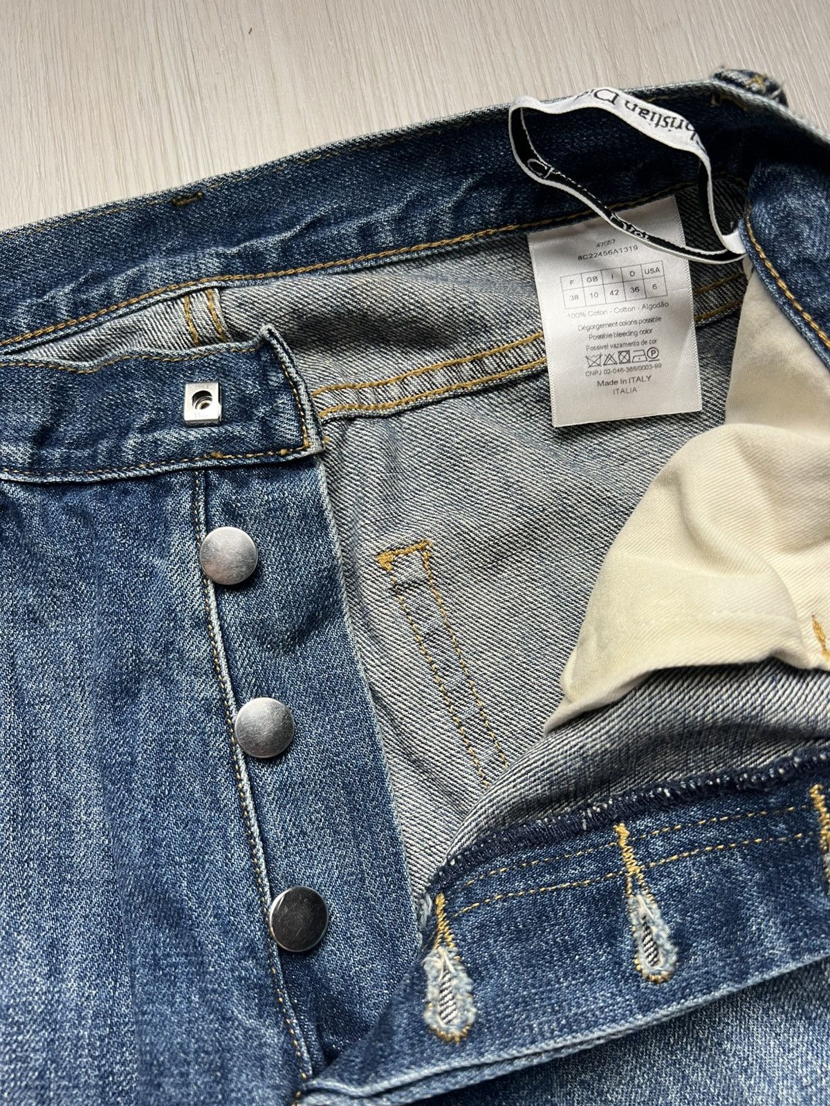 Dior Christian Dior High Waist Raw Hem Jeans Size US 28 / EU 44 - 5 Thumbnail