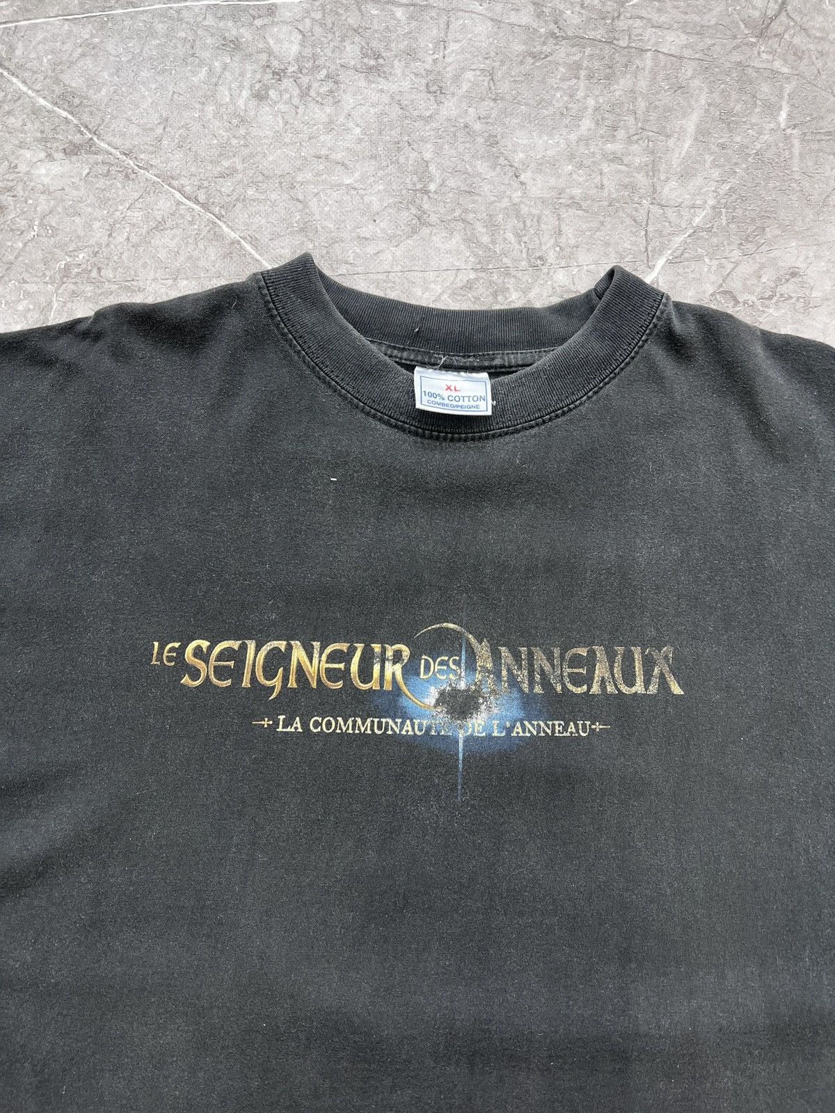 Vintage VINTAGE 90s lord of rings “Le seigneur” rare t shirt Size US XL / EU 56 / 4 - 4 Thumbnail