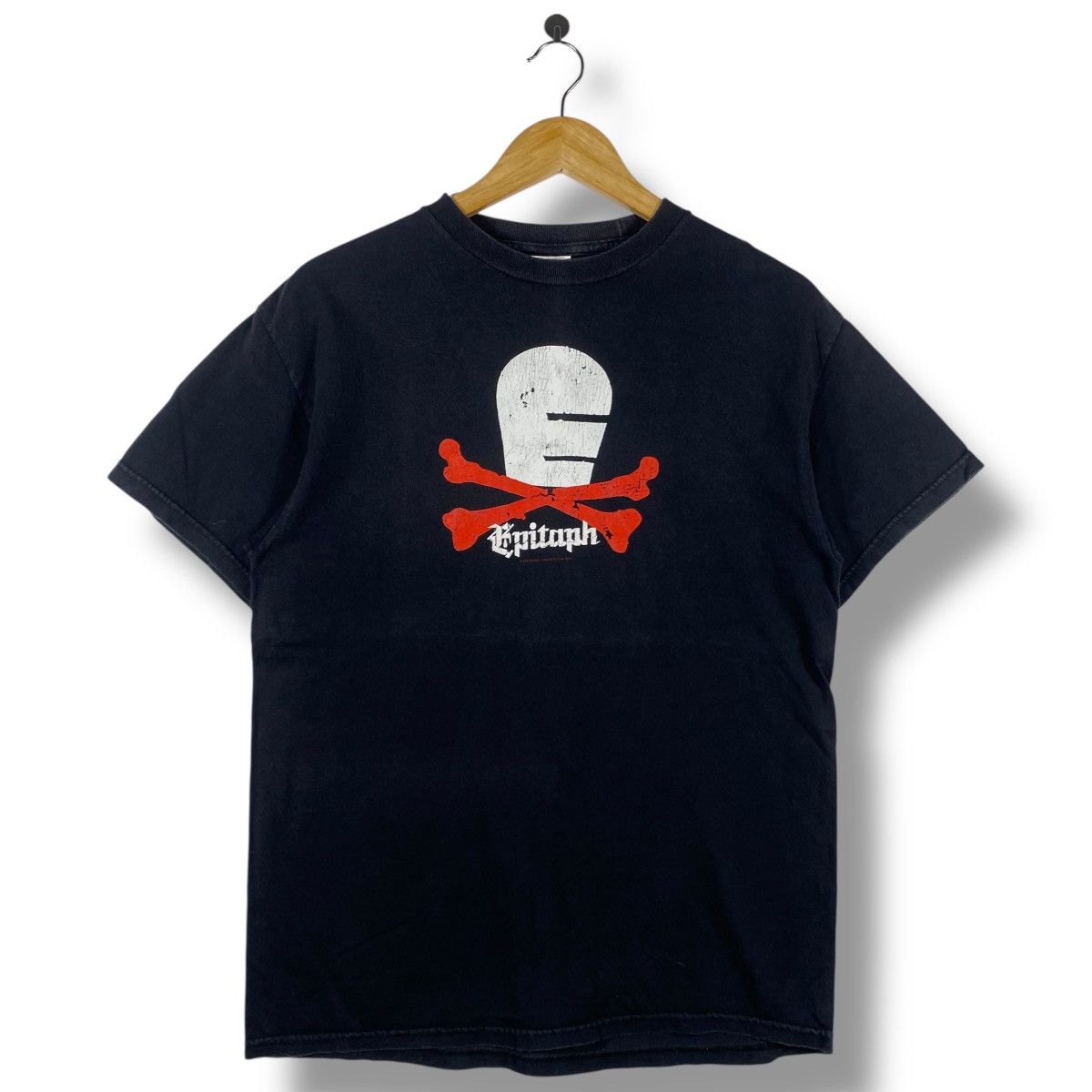 Band Tees Vintage 00's EPITAPH RECORDS Logo Graphic Tee Shirt Size US M / EU 48-50 / 2 - 1 Thumbnail
