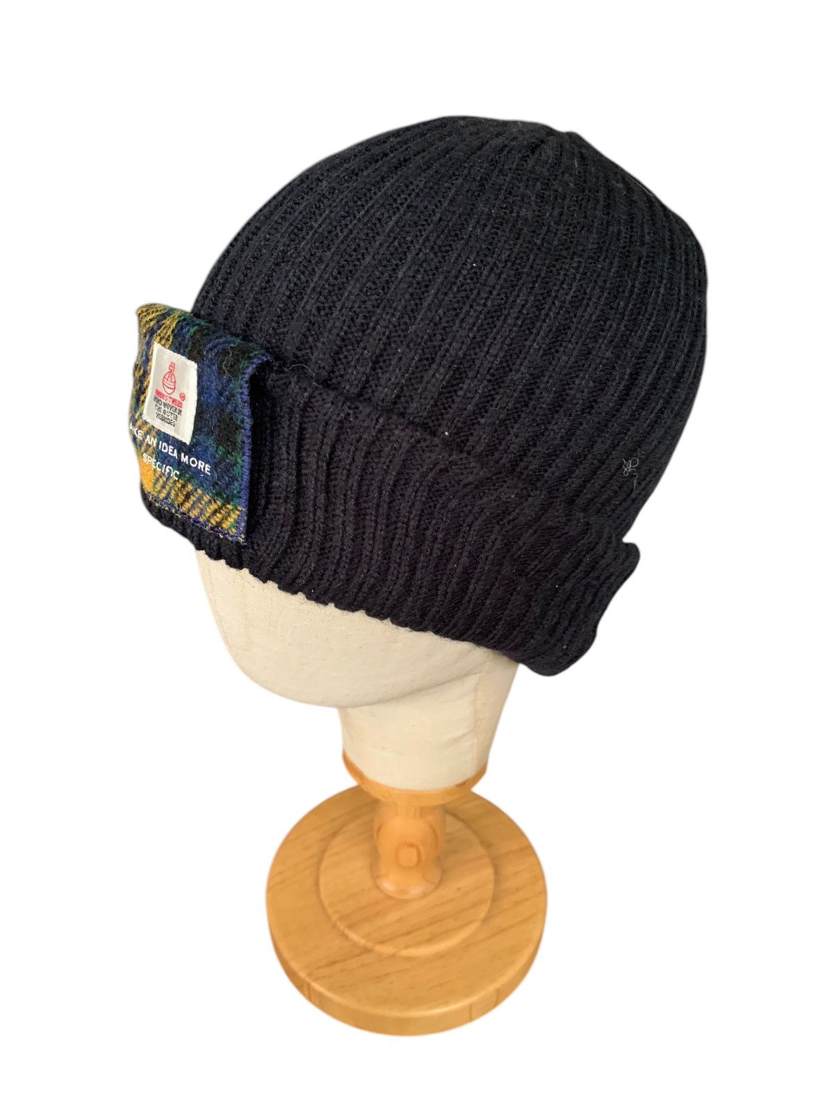 Japanese Brand × Kapital × Vintage HARRIS TWEED KNITTED WINTER SESIONS BEANIE HATS Size ONE SIZE - 6 Thumbnail
