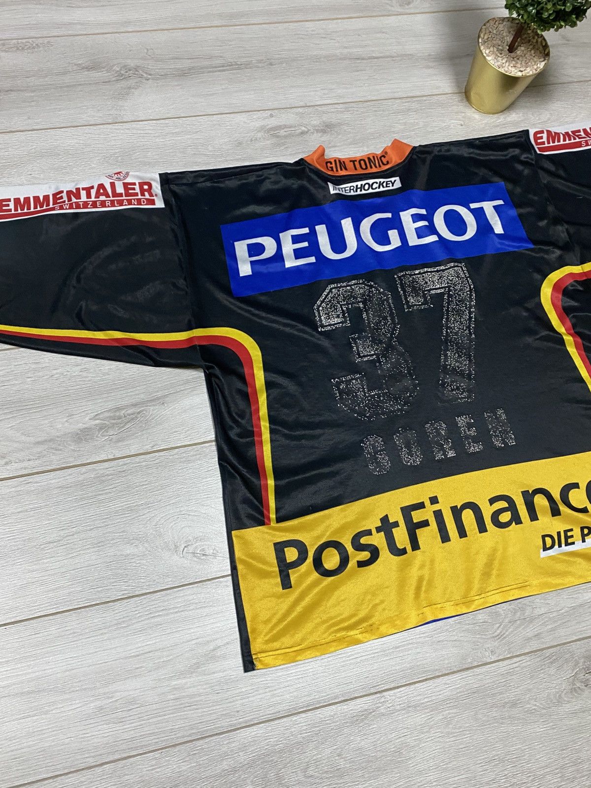 Vintage Vintage 90s SC Bern Hockey Jersey rare Peugeot Switzerland Size US XL / EU 56 / 4 - 9 Thumbnail