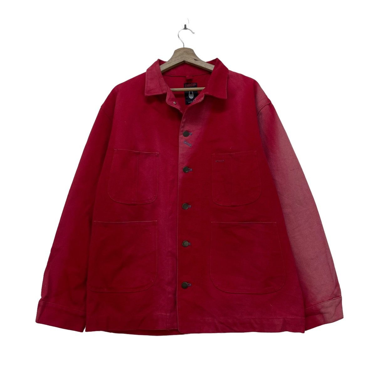 Japanese Brand 🔥Vintage Japanese Brand Crop Chore Sunfaded Chore Jacket Size US M / EU 48-50 / 2 - 1 Thumbnail
