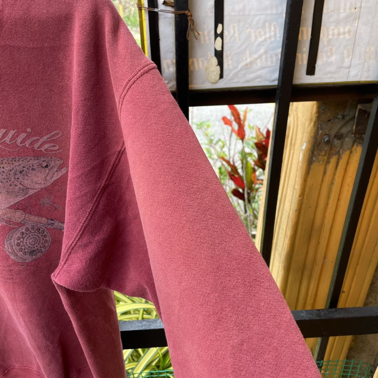 Vintage 🔥Vintage 90s Snowshoe Thomson Big Fish Crewneck Sweatshirts Size US M / EU 48-50 / 2 - 11 Thumbnail