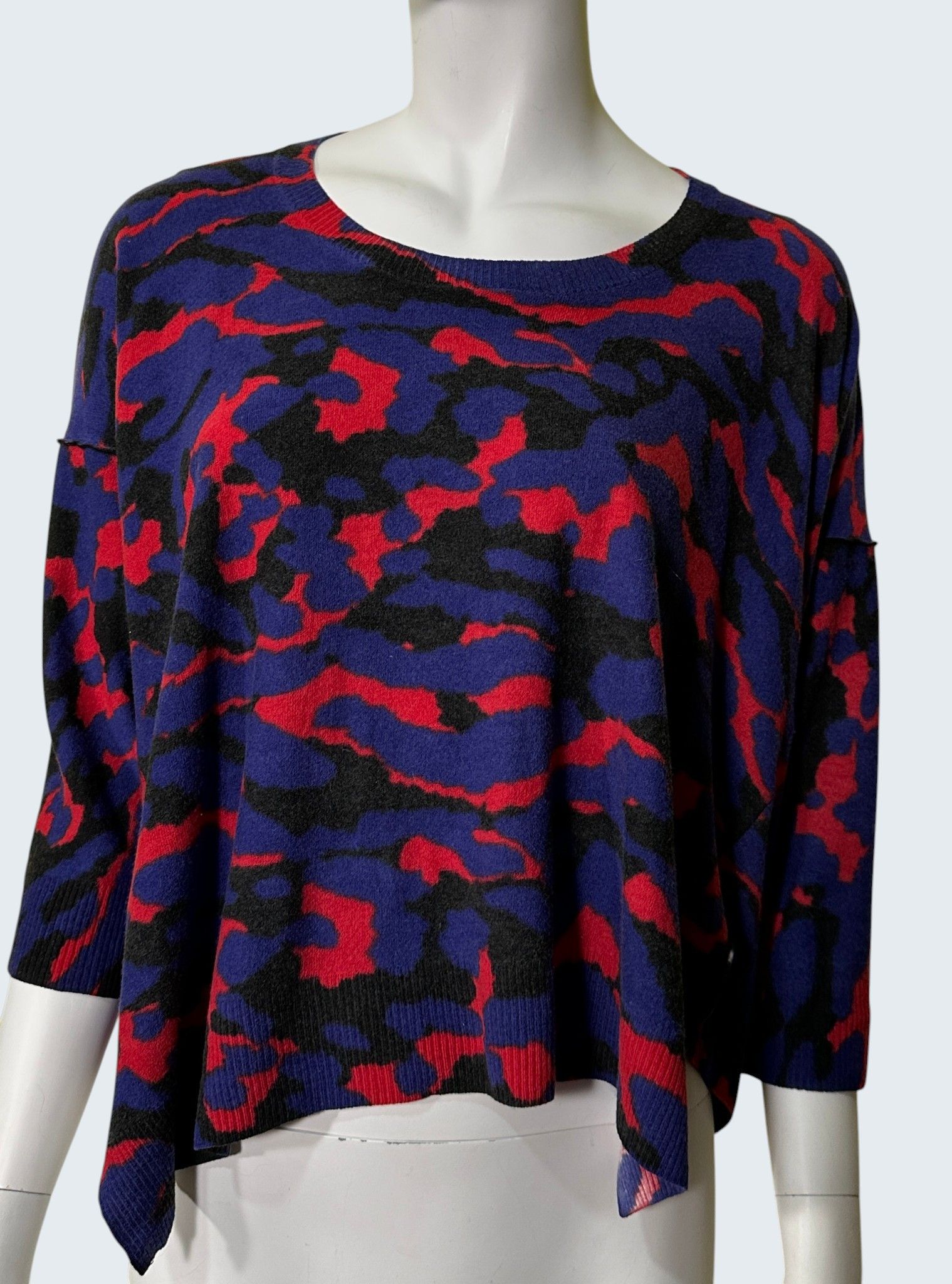 Sonia Rykiel Wool Cropped Sweater Size L / US 10 / IT 46 - 1 Thumbnail