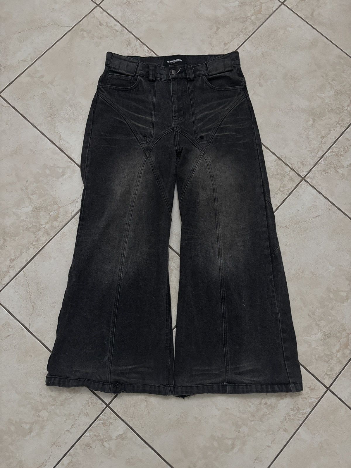 No Faith Studios No Faith Studios Rusted Used Dune Denim | Grailed