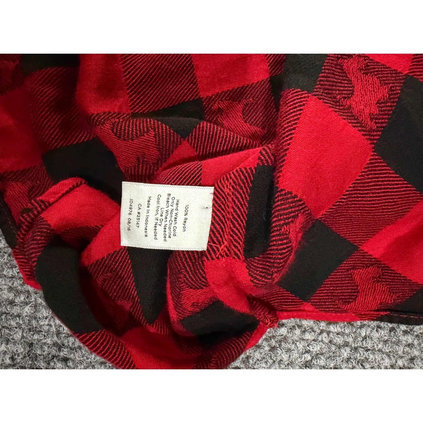 Talbots Talbots Shirt Womens XL red black plaid Scottie dog long sleeve Button-Up Casual Shirt Size XL / US 12-14 / IT 48-50 - 5 Thumbnail