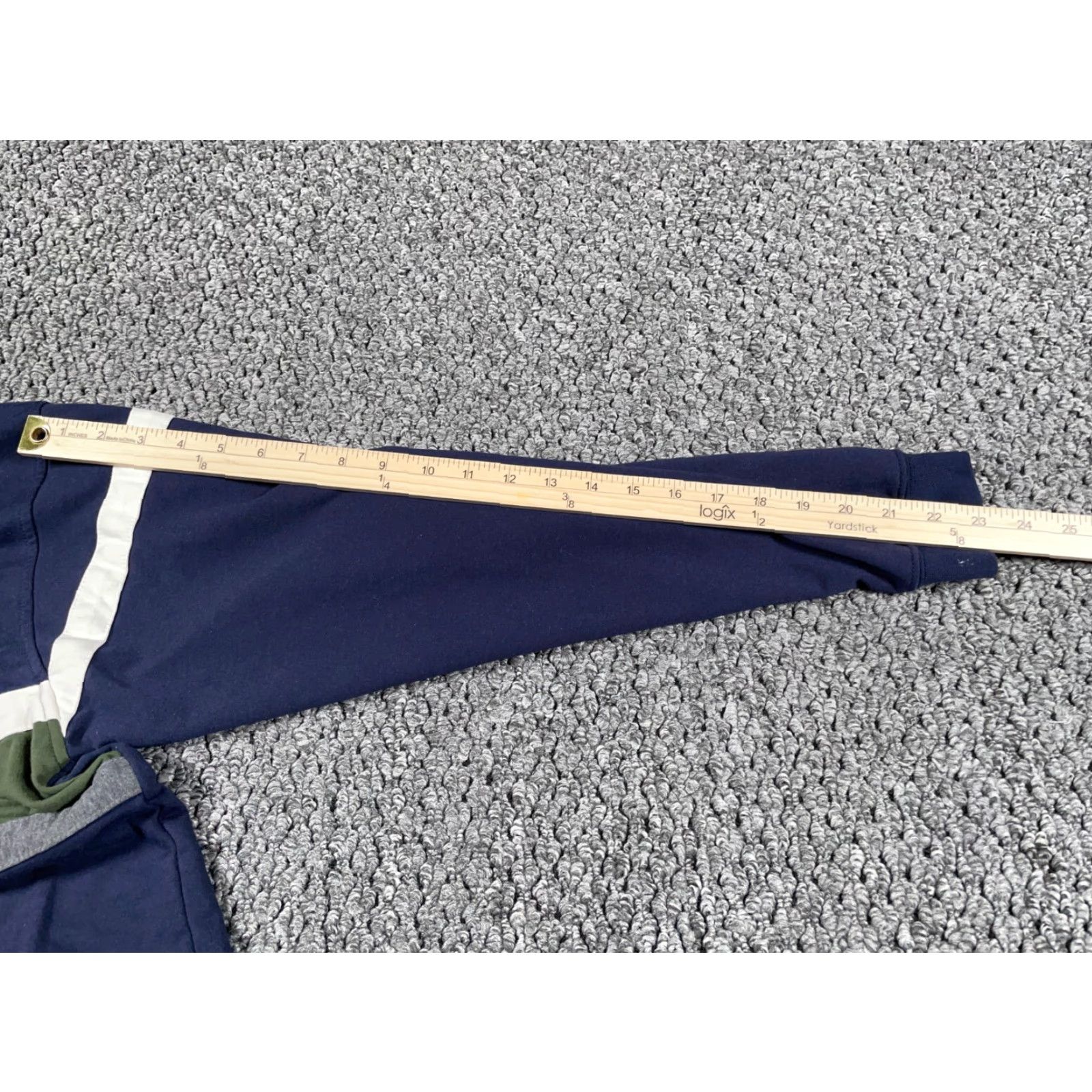 Vintage VINTAGE 90s Dad Style Long Sleeve Polo Shirt David Taylor XL Tall Dark Blue Green Striped Polo Mens Size US XL / EU 56 / 4 - 7 Thumbnail