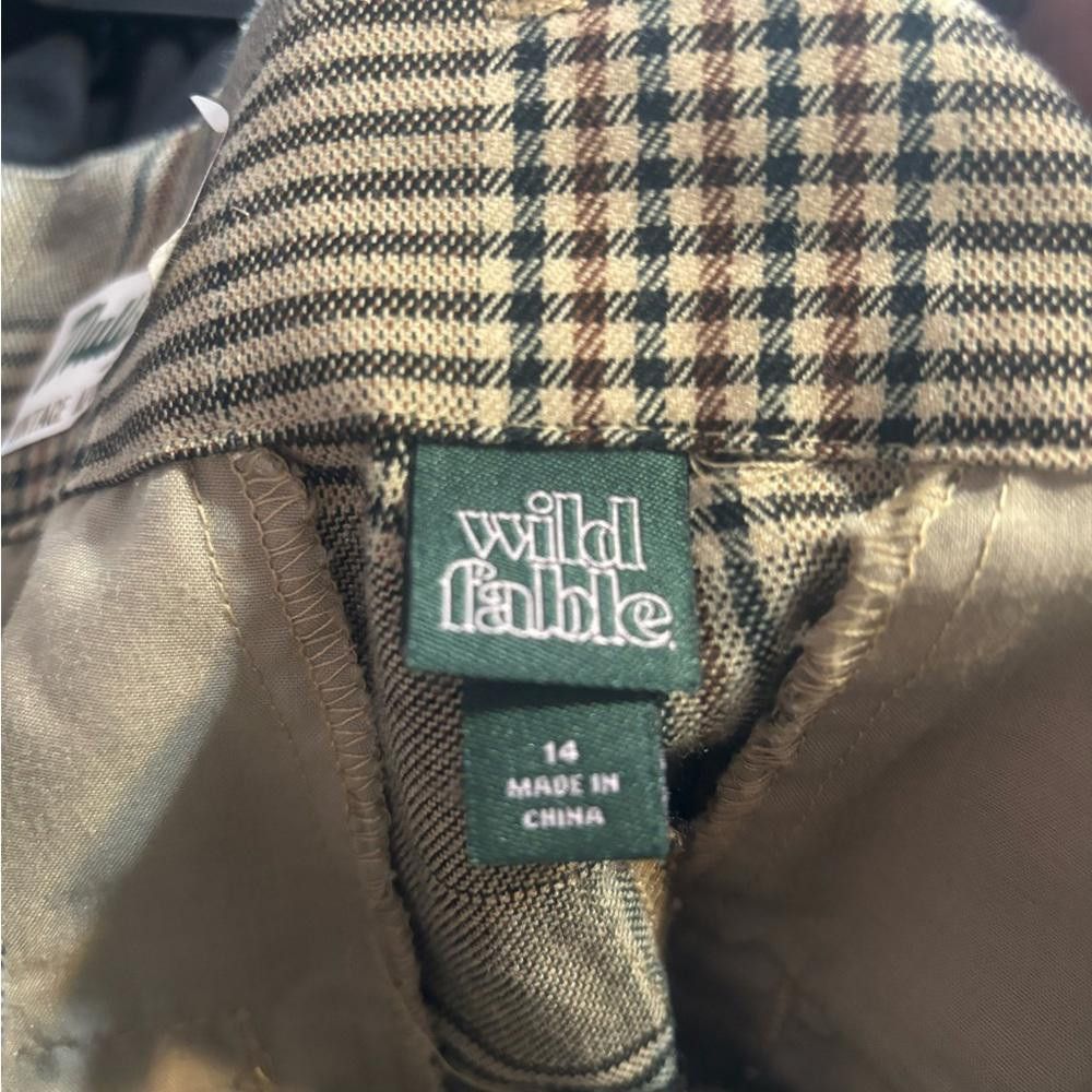 Designer Wild fable size 14 plaid dress pants Size 36" / US 14 / IT 50 - 4 Thumbnail
