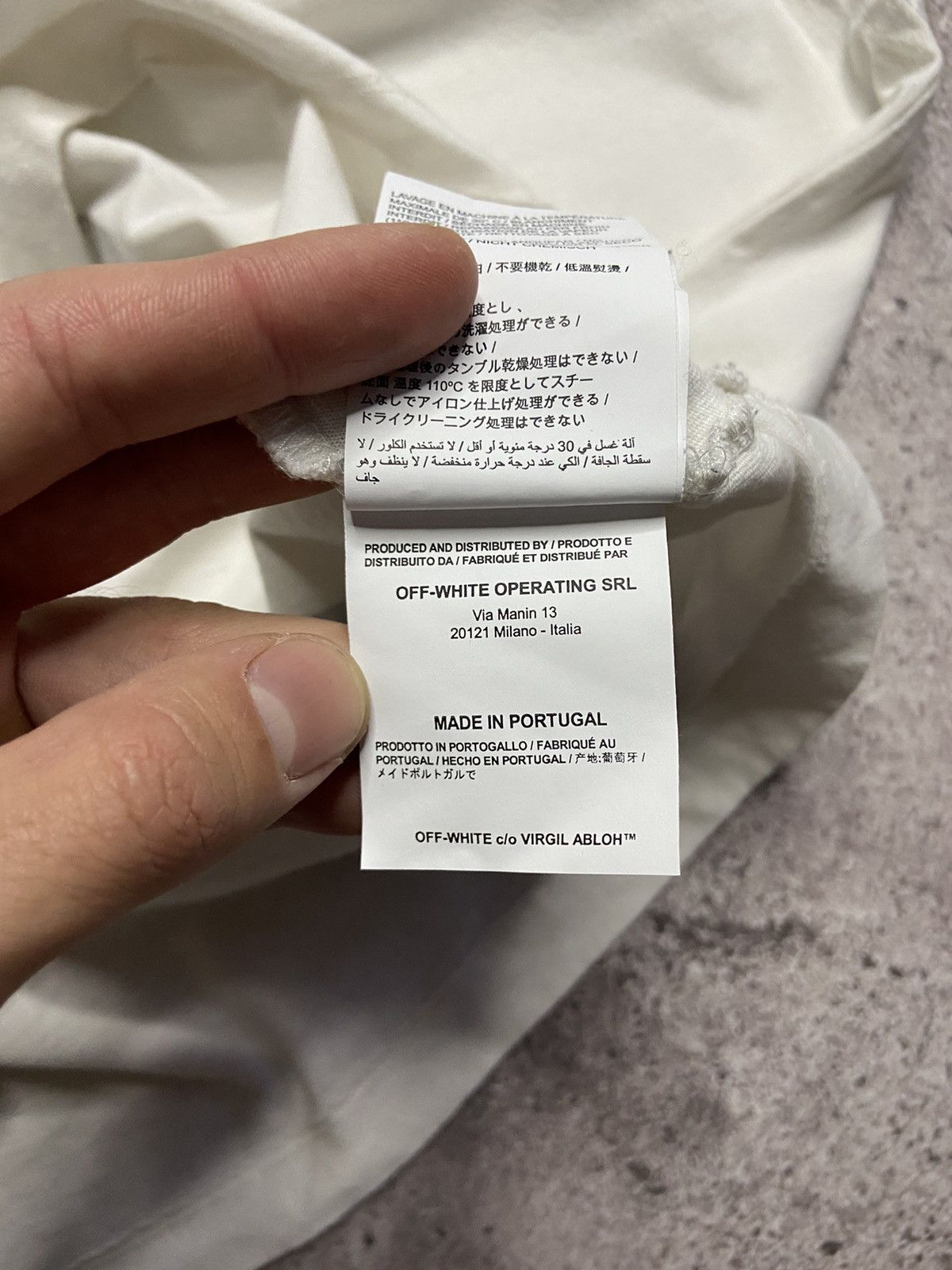 Off-White Off White Medium Spell Out White Tee Virgil Abloh Size US L / EU 52-54 / 3 - 8 Thumbnail