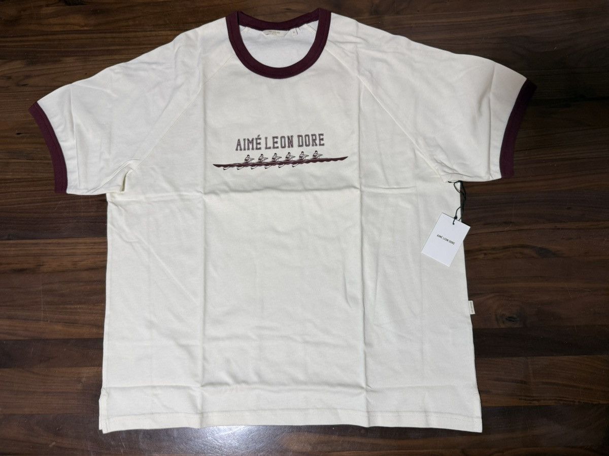 Aime Leon Dore × New Balance Aime Leon Dore Rowing Ringer Tee Pristine T-Shirt Size XL Size US XL / EU 56 / 4 - 1 Thumbnail