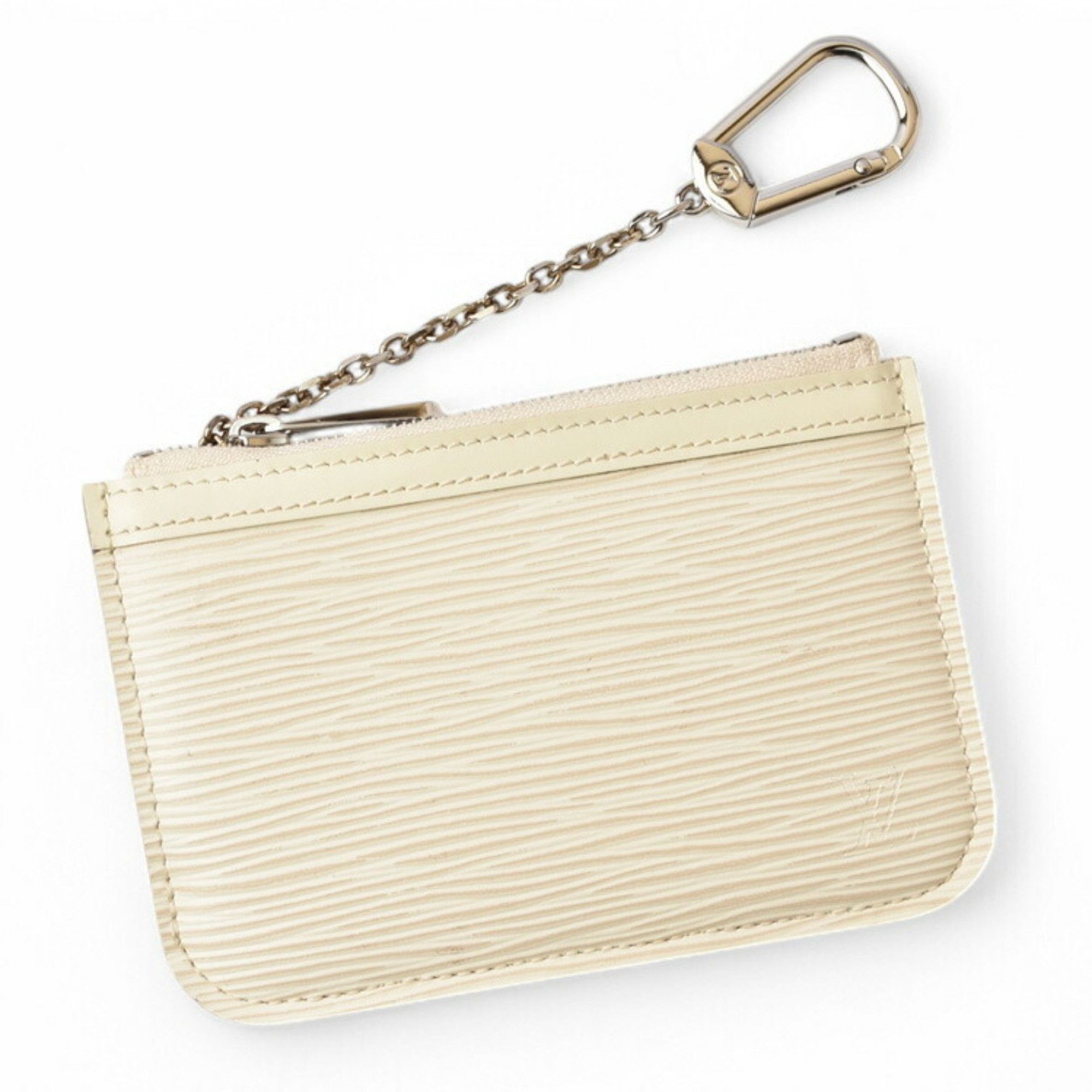 Louis Vuitton Louis Vuitton Coin Purse Key Case LOUIS VUITTON Pochette Cle NM M66602 Epi Ivory Leather M6660J Size ONE SIZE - 1 Thumbnail