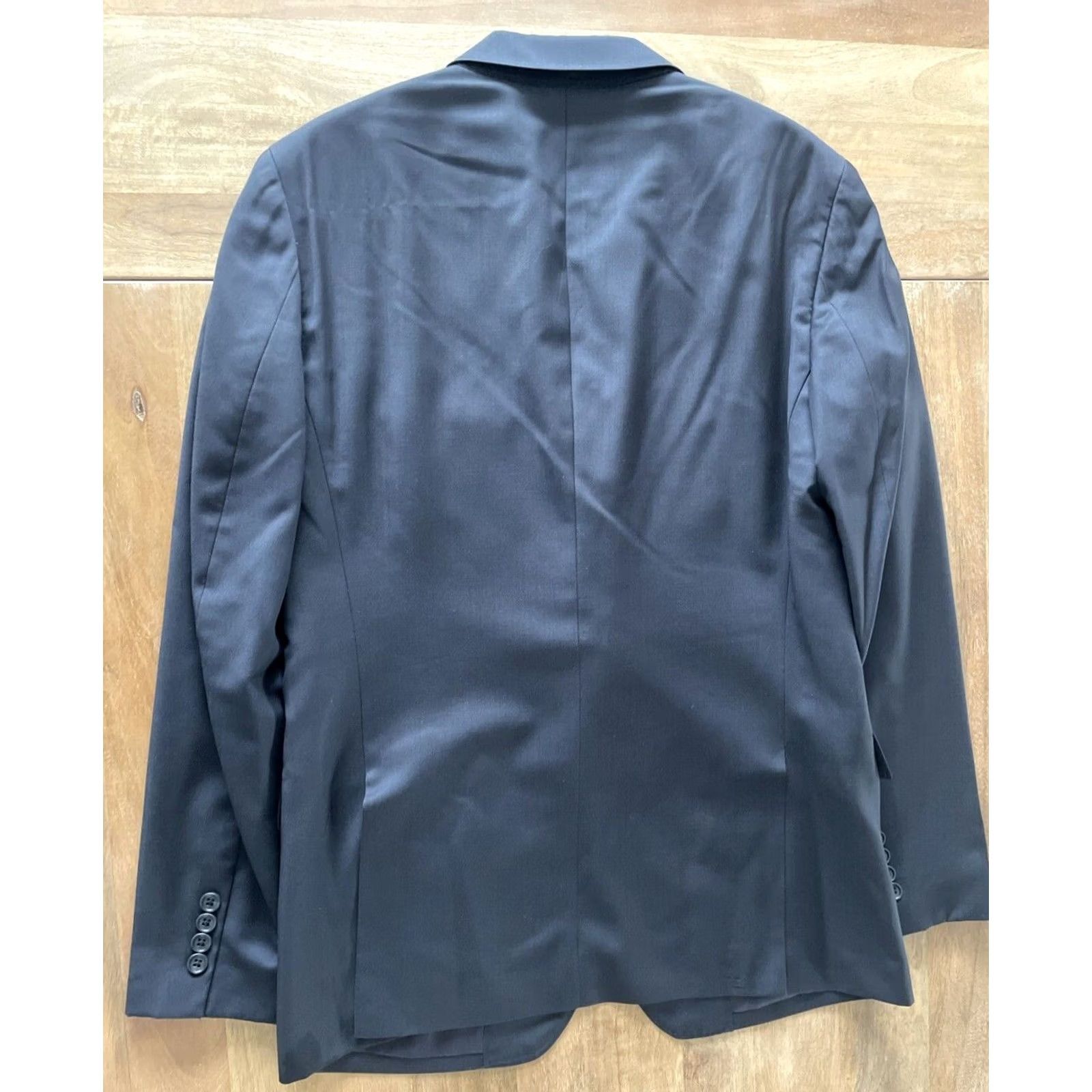 Bonobos Bonobos X Marzotto Navy Blue Wool Blazer Mens 40R Jacket/Coat Regular Fit Blazer Navy Blue Wool City Classic Italian Blazer Mens Size 40R - 2 Thumbnail