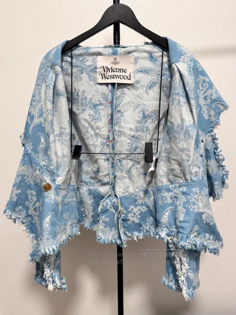 Vivienne Westwood Vivienne Westwood Suit Set, Frayed Lapel Embroidered Jacke Size M / US 6-8 / IT 42-44 - 8 Thumbnail