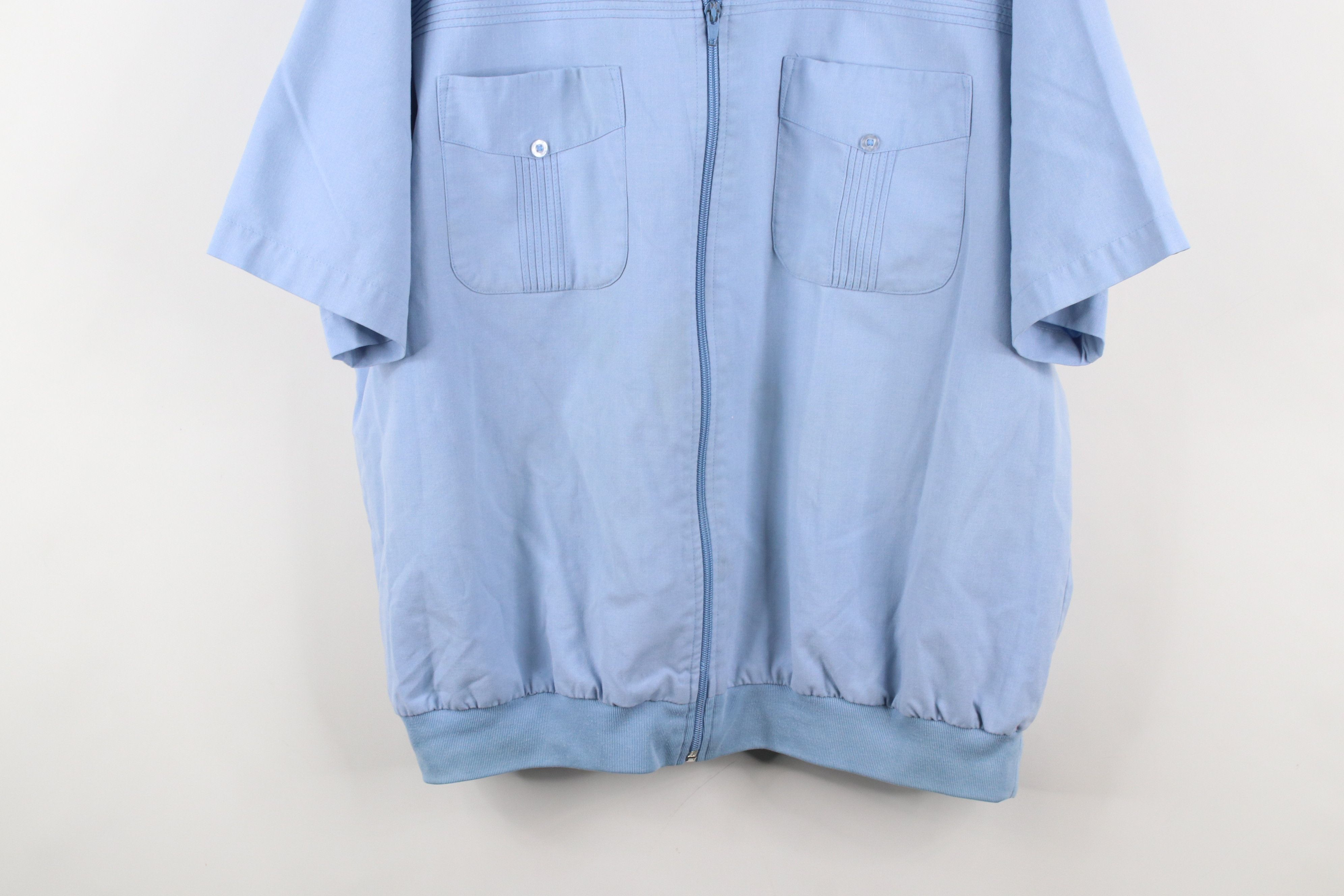 Vintage Vintage 90s Streetwear Short Sleeve Full Zip Shirt Jacket Size US XL / EU 56 / 4 - 3 Thumbnail