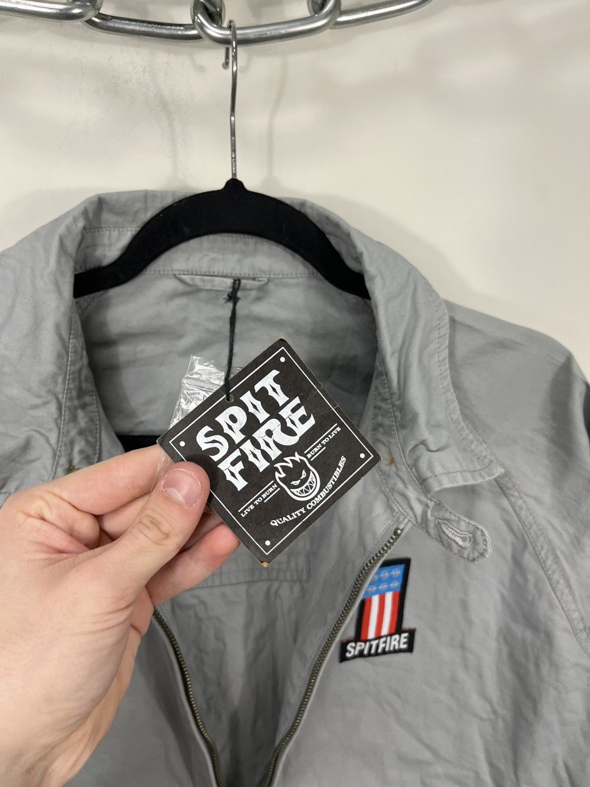 Spitfire Vintage Spitfire NEW Hype Y2K Gray Skate Jacket Size US M / EU 48-50 / 2 - 15 Thumbnail