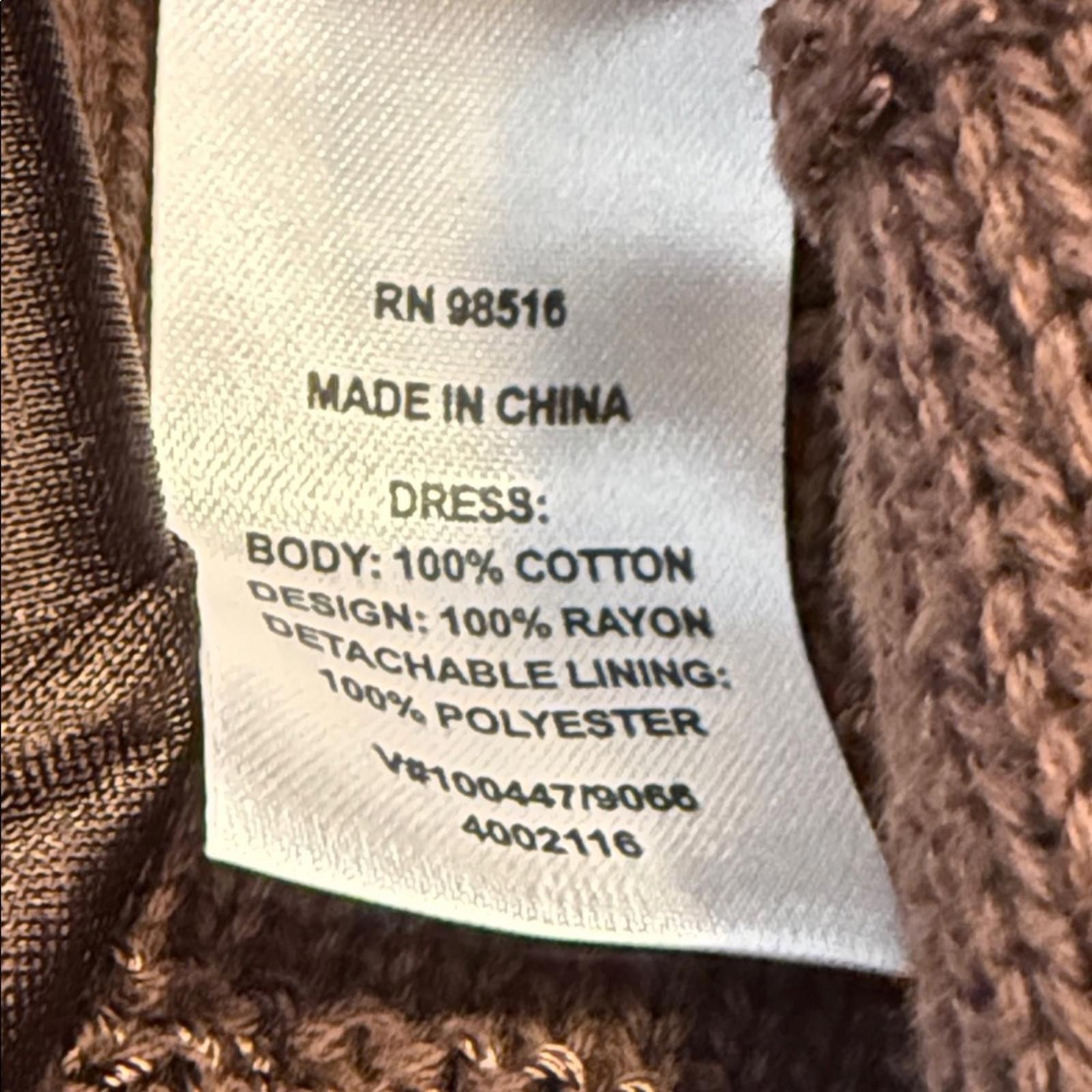 Coldwater Creek Coldwater Creek brown Cotton Knit Midi Sweater Dress SZ PL Size L / US 10 / IT 46 - 6 Thumbnail