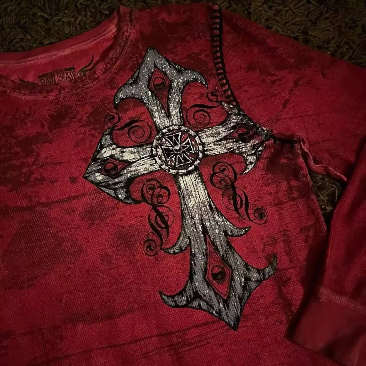 Japanese Brand × Vintage men's gothic-inspired print sweater Size US L / EU 52-54 / 3 - 2 Thumbnail