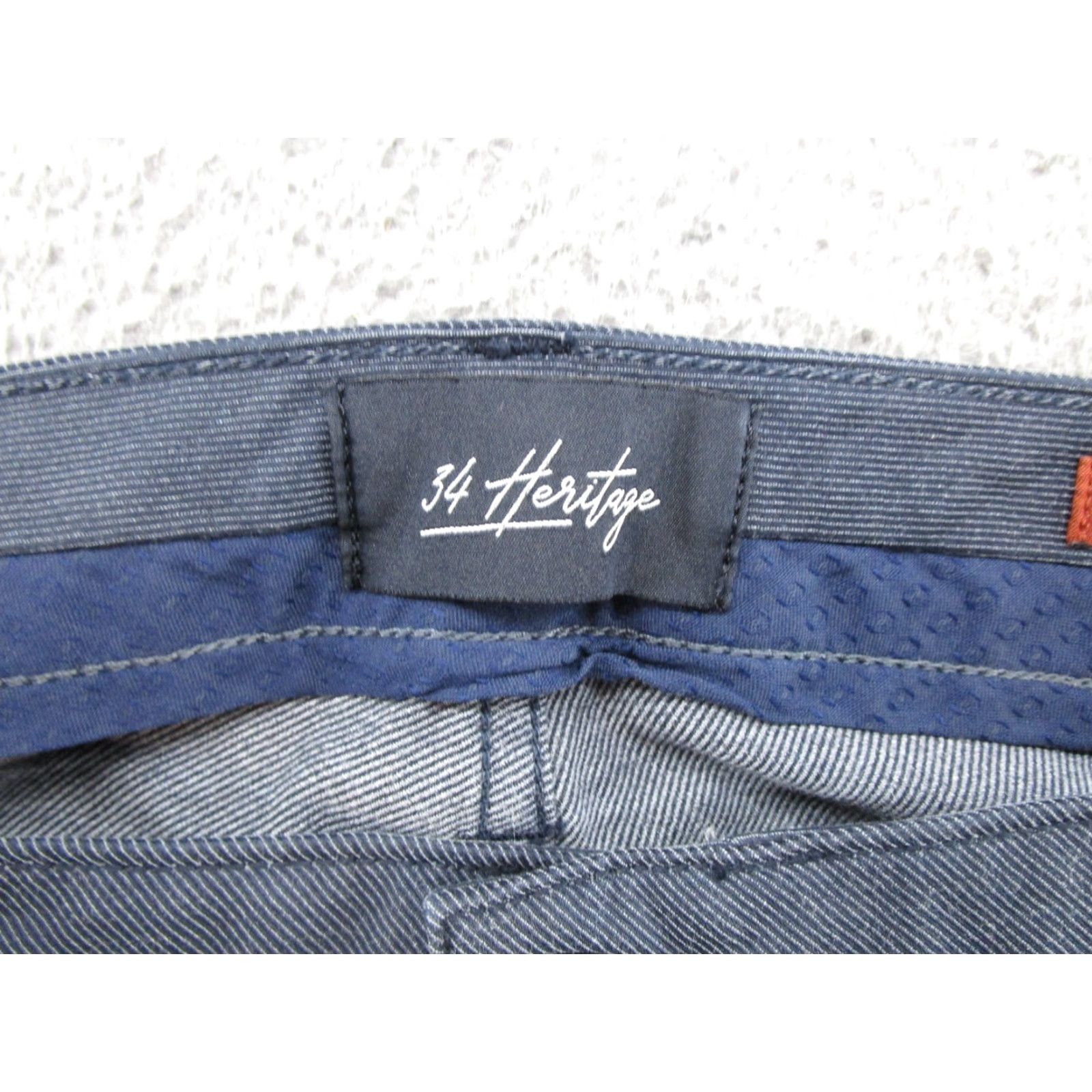 Vintage 34 Heritage Mens Dress Pants Blue Mid-Rise Straight Fit SZ 42x34 Classic Flat Front Pockets Breathable 34 Inseam Pants Mens Dress Pants Size US 42 / EU 58 - 4 Thumbnail