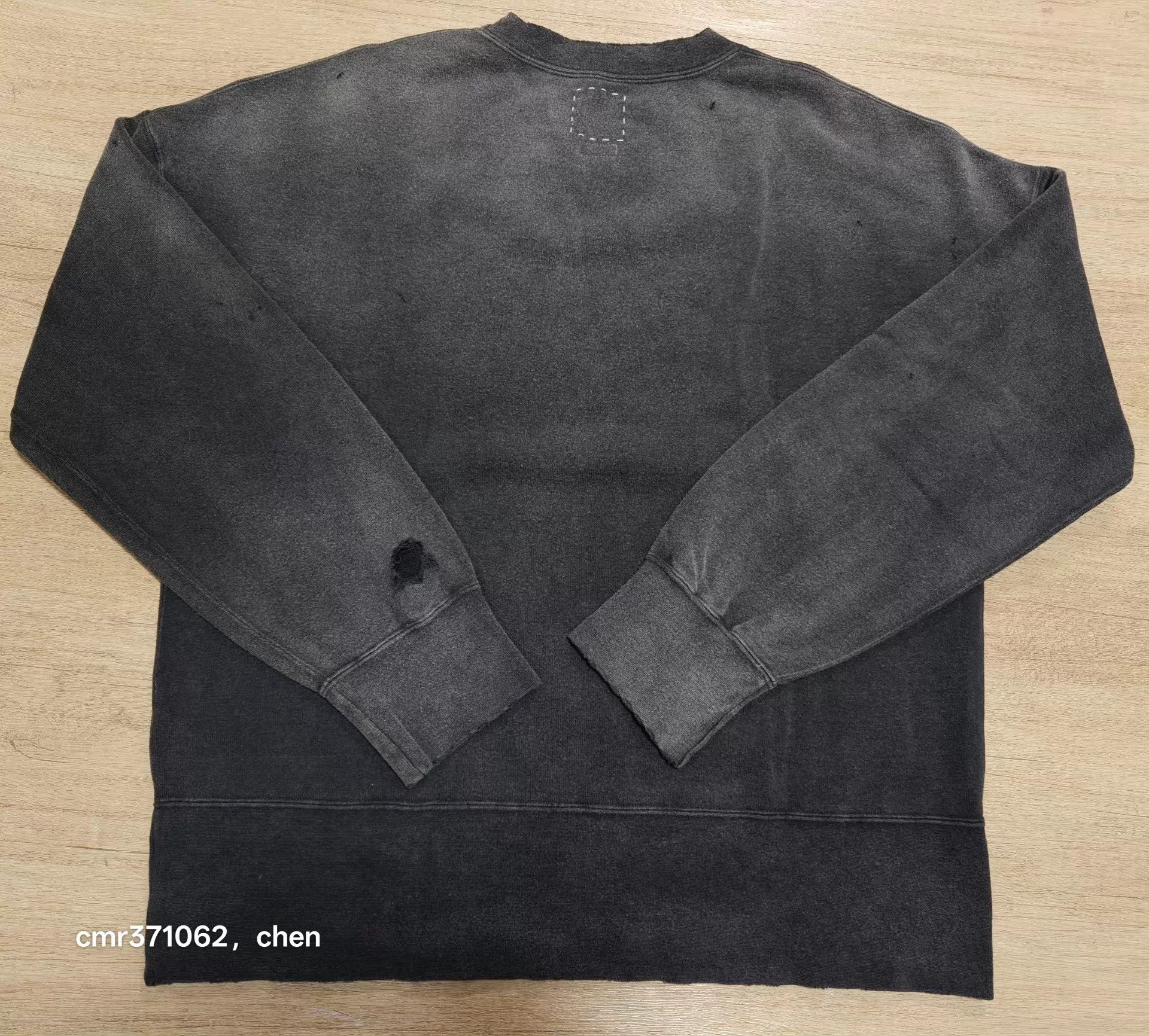 Visvim VISVIM 23SS COURT SWEAT L/S CRASH Black Size 4 Near New Size US XL / EU 56 / 4 - 7 Thumbnail