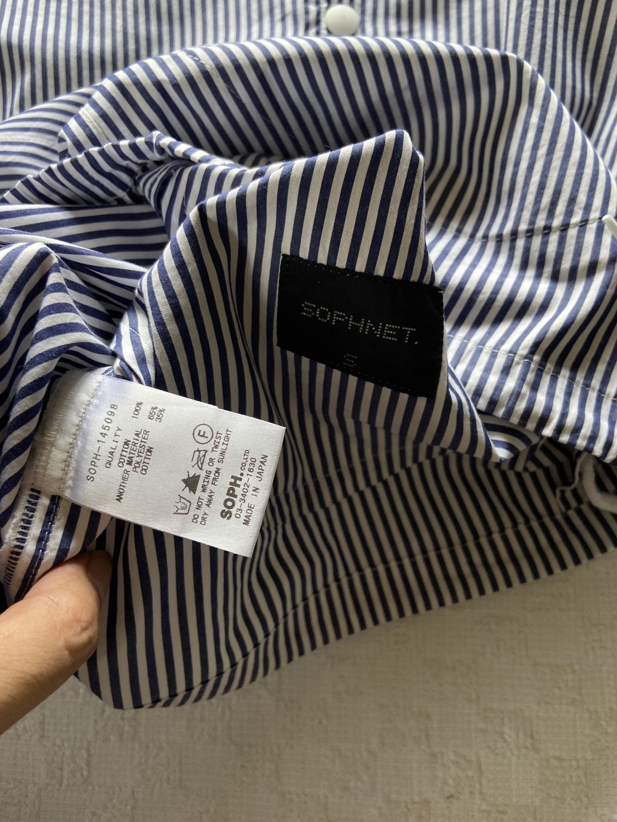 Sophnet. Sophnet L/S Coach Shirt ( 2 Pockets ) Size US S / EU 44-46 / 1 - 7 Thumbnail