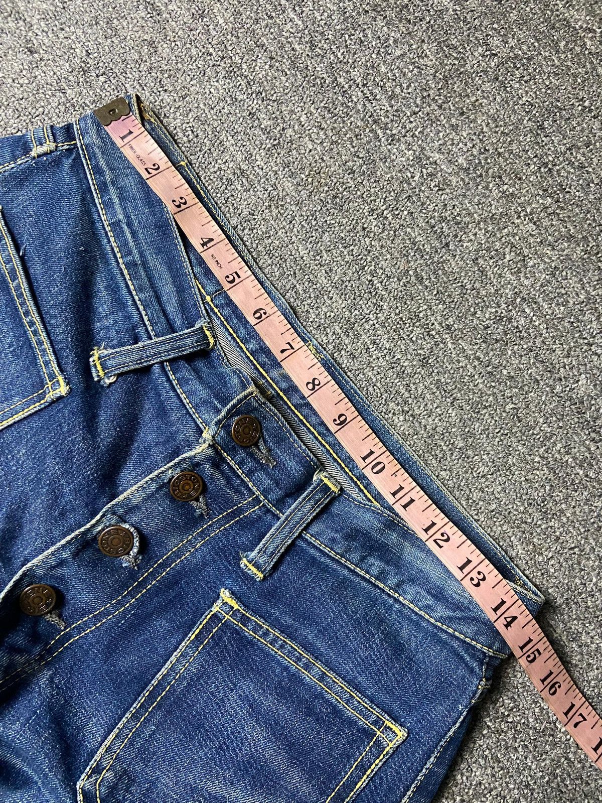 Japanese Brand Vintage Big Stone Boot Cut Jeans (164) Size 29" - 3 Thumbnail