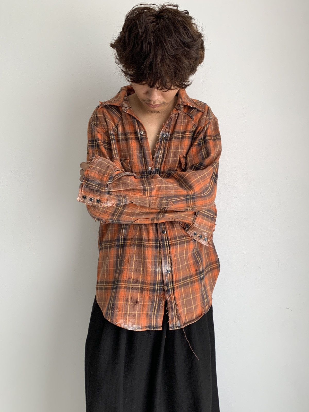 Vintage Sun Faded Vintage Flannel Shirt Distressed Grunge Size US M / EU 48-50 / 2 - 4 Thumbnail
