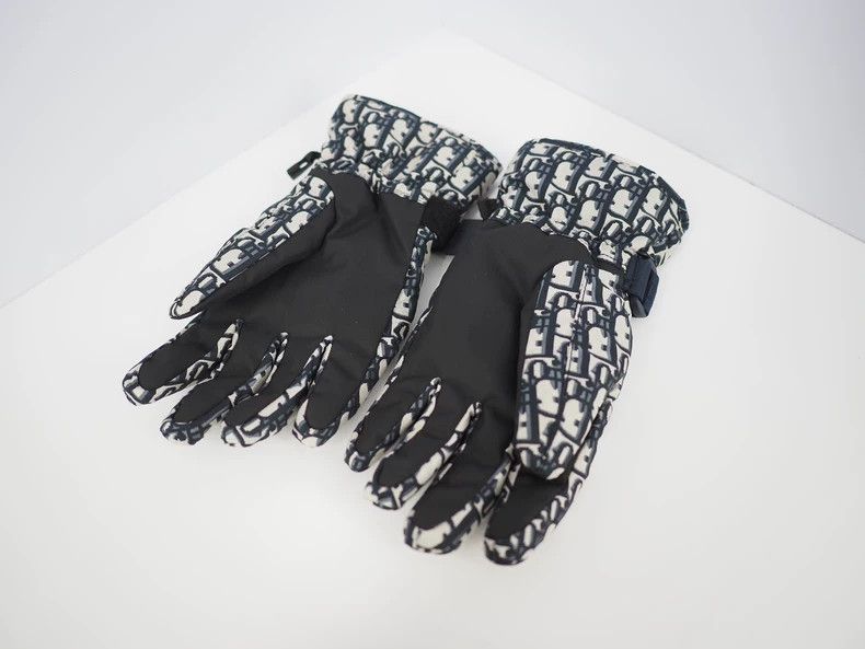 Dior DiorBlue full-print OBLIQUE ski gloves 2503-Nextarrow Size ONE SIZE - 2 Thumbnail
