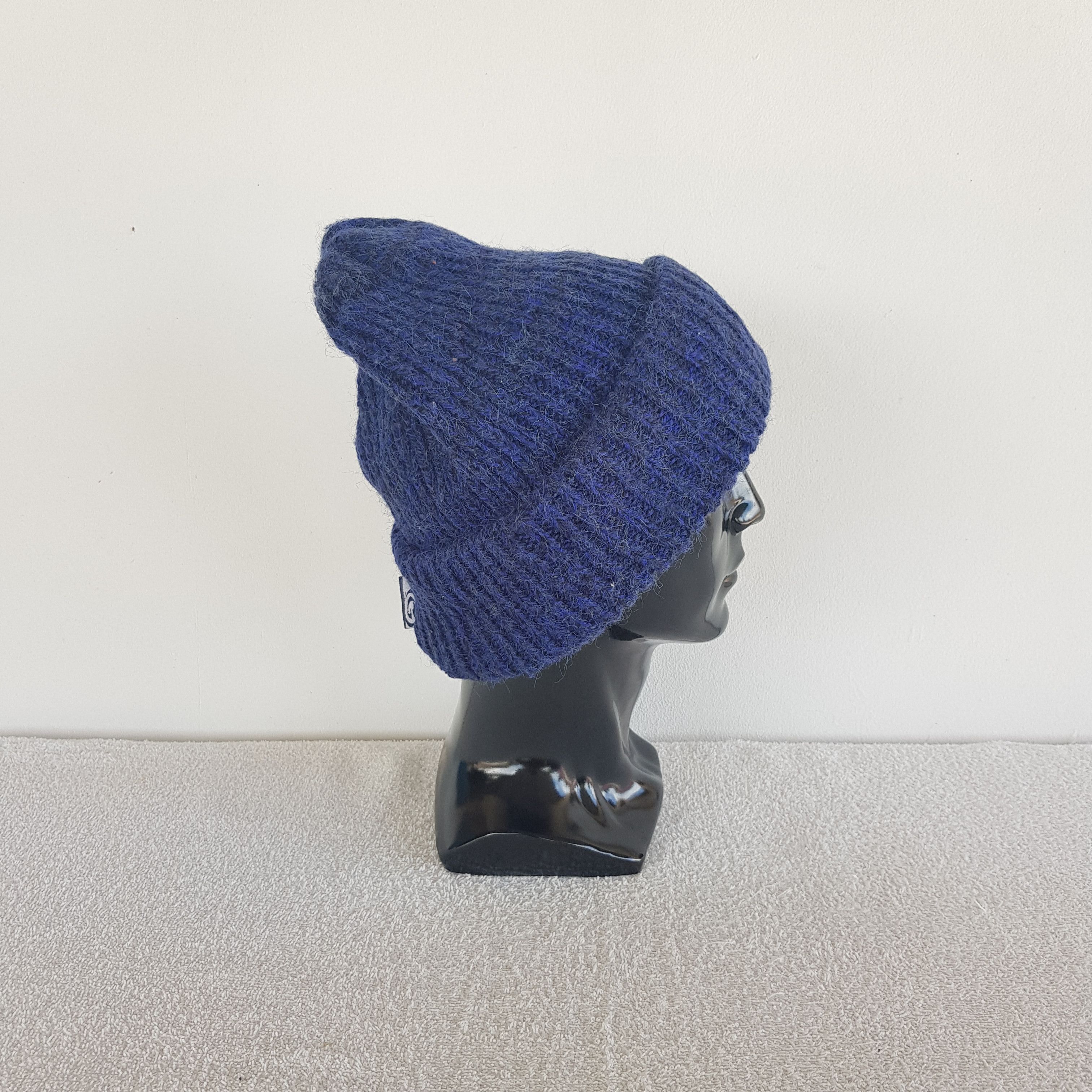 Homespun Knitwear Vintage Yamatoyo Beanie Ribbed Knit Snow Caps Hats. Size ONE SIZE - 3 Thumbnail