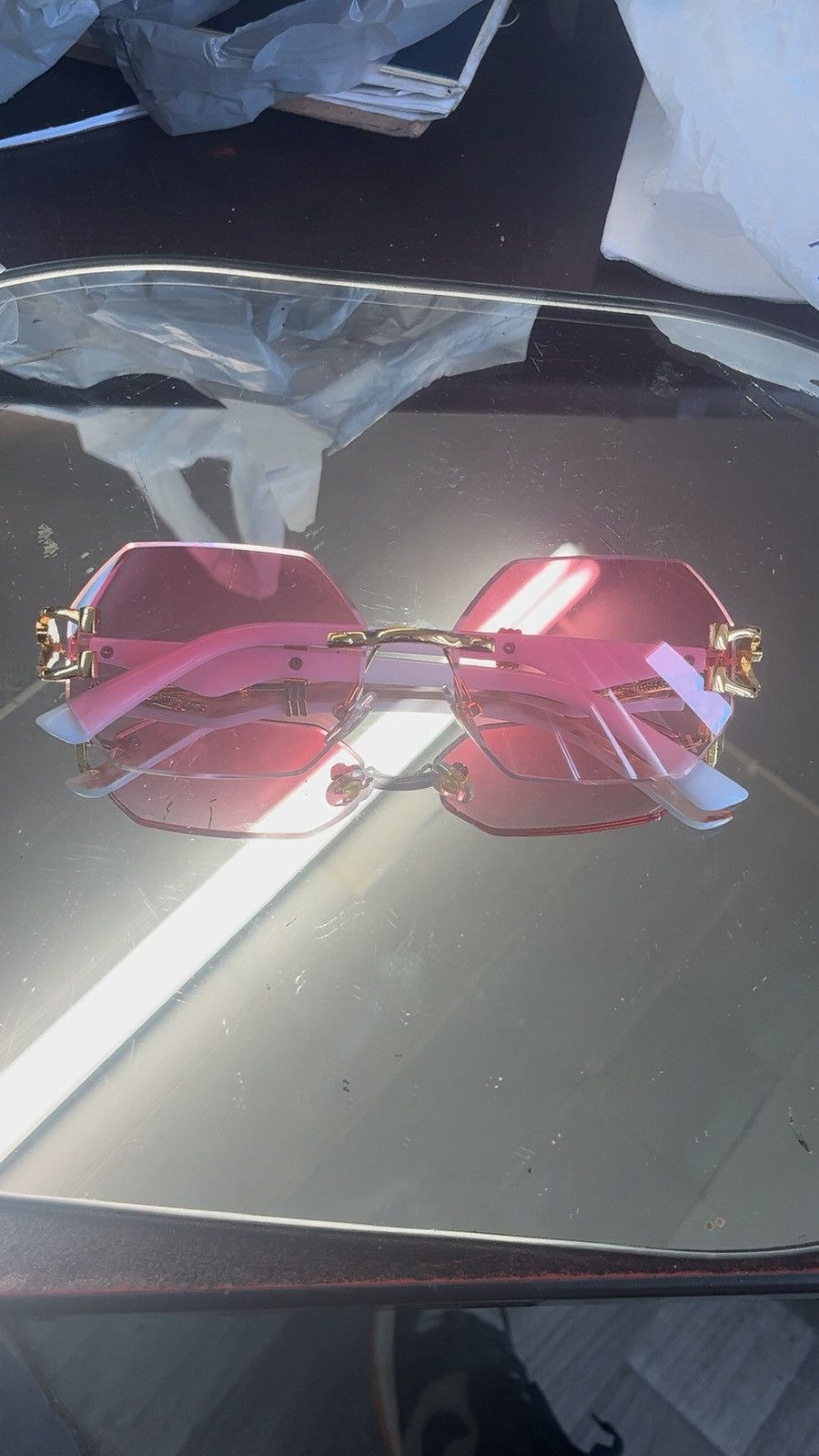 Other Pink Sunglasses Size ONE SIZE - 1 Thumbnail