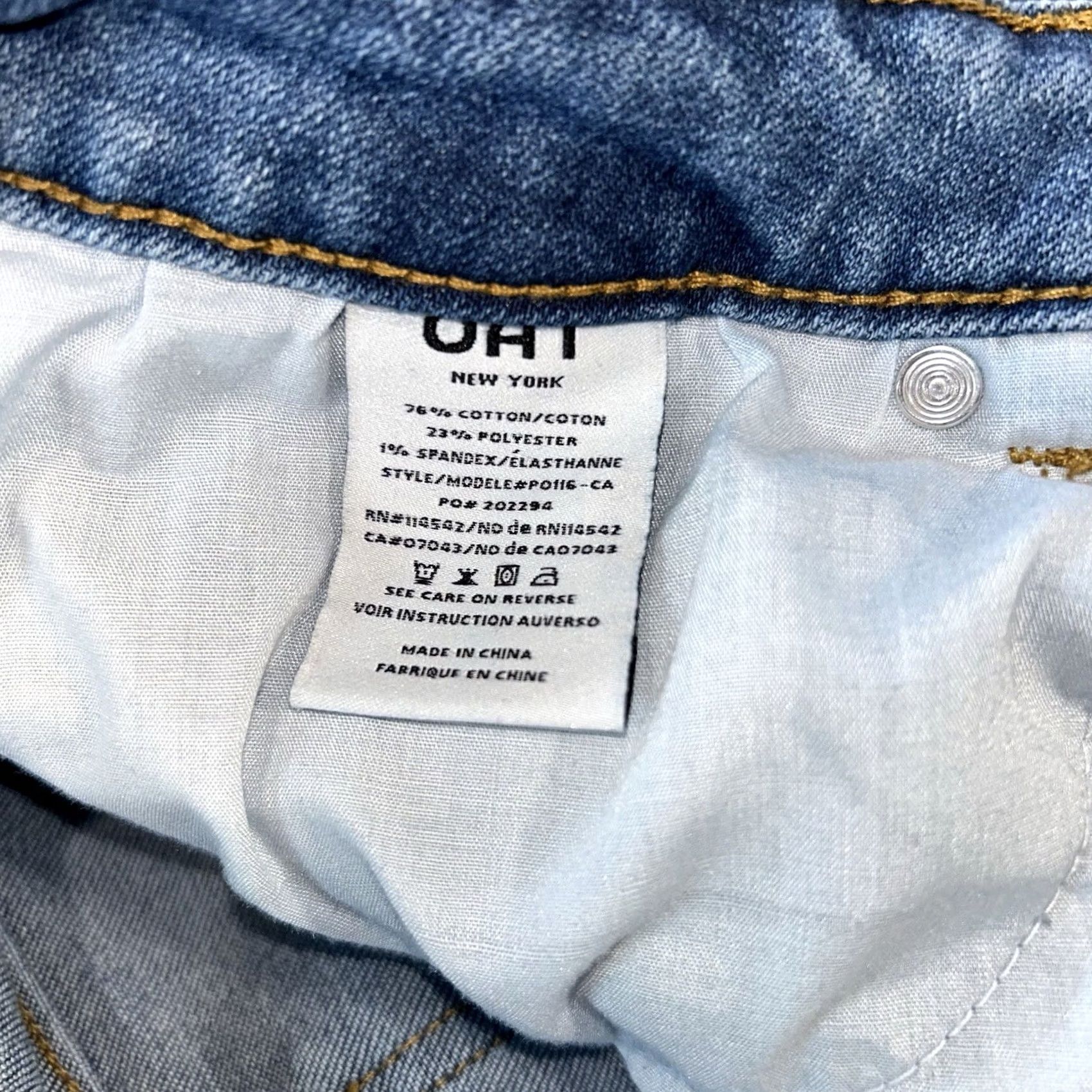 Vintage Oat New York High Rise Denim Blue Jean Ankle Fray Women’s 29 Size 29" - 5 Thumbnail