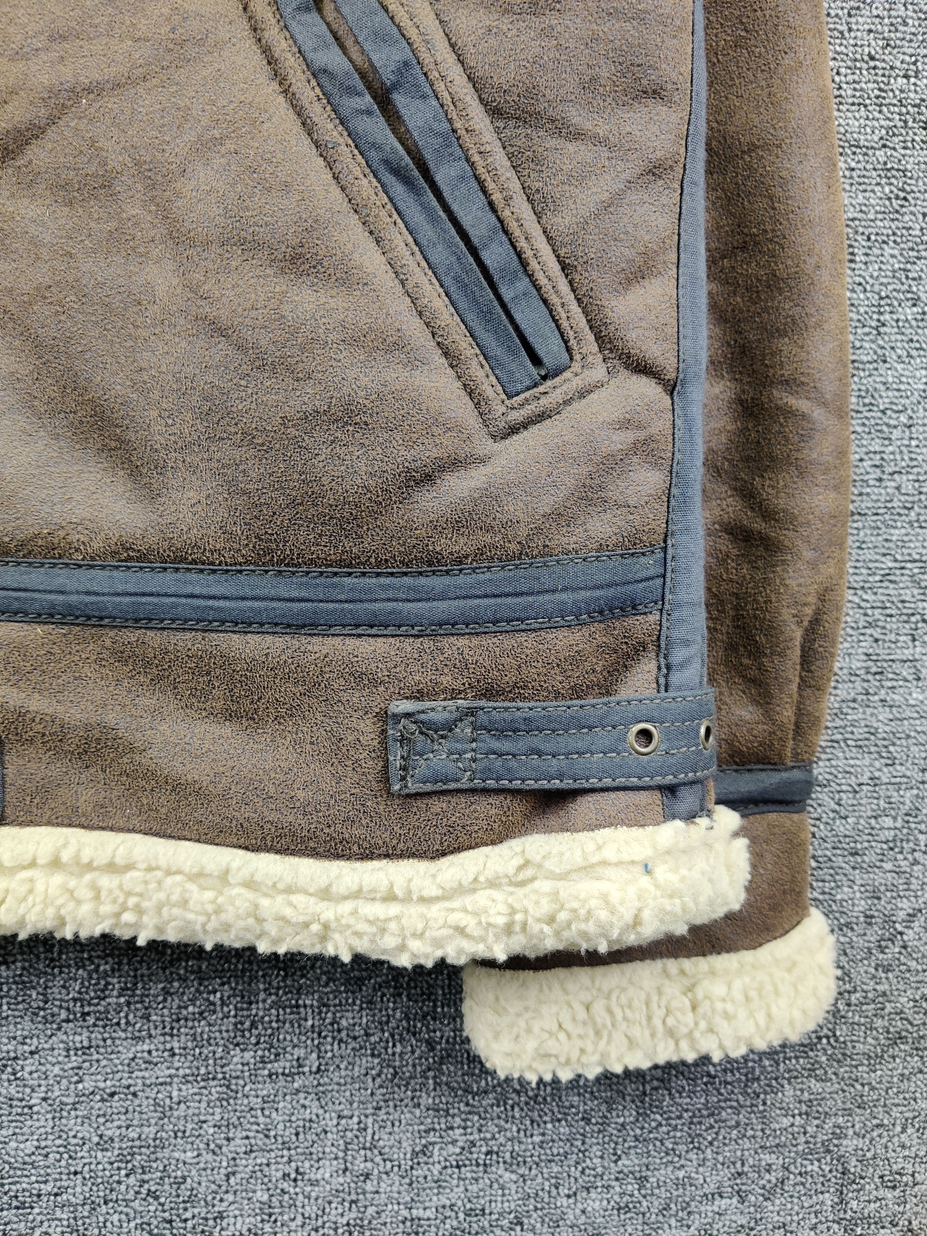 Alpha Industries Vintage Alpha Industries B-3 Sherpa Leather Jacket Size US L / EU 52-54 / 3 - 3 Thumbnail