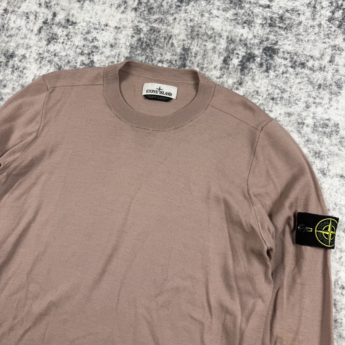 Stone Island Stone Island Dust Pink Crewneck Knit Sweater Size US M / EU 48-50 / 2 - 2 Thumbnail