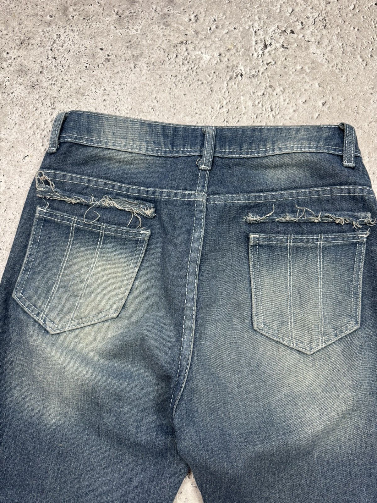 Other Vintage Flared Bootcut Jeans Wide Leg Distressed Mid Rise Size 26" / US 2 / IT 38 - 11 Thumbnail