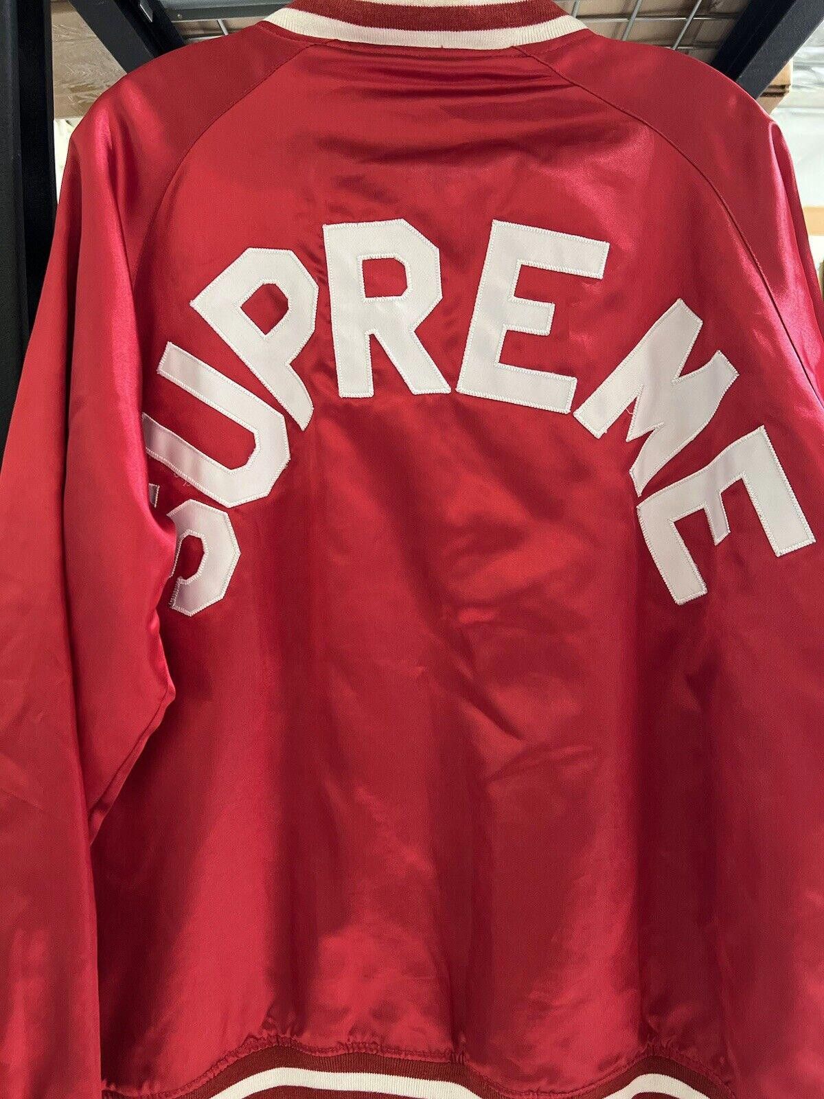 Supreme SS13 Supreme x Champion Satin Varsity Jacket Red Size US L / EU 52-54 / 3 - 4 Thumbnail