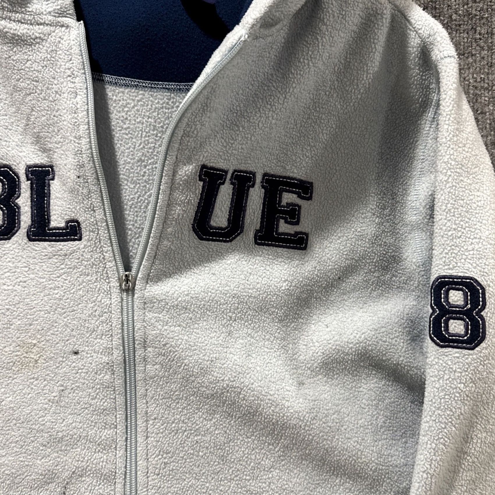 Disney VINTAGE Disney Eeyore Fleece Jacket Size L Blue Full Zip STAINED Women’s Size L / US 10 / IT 46 - 6 Thumbnail