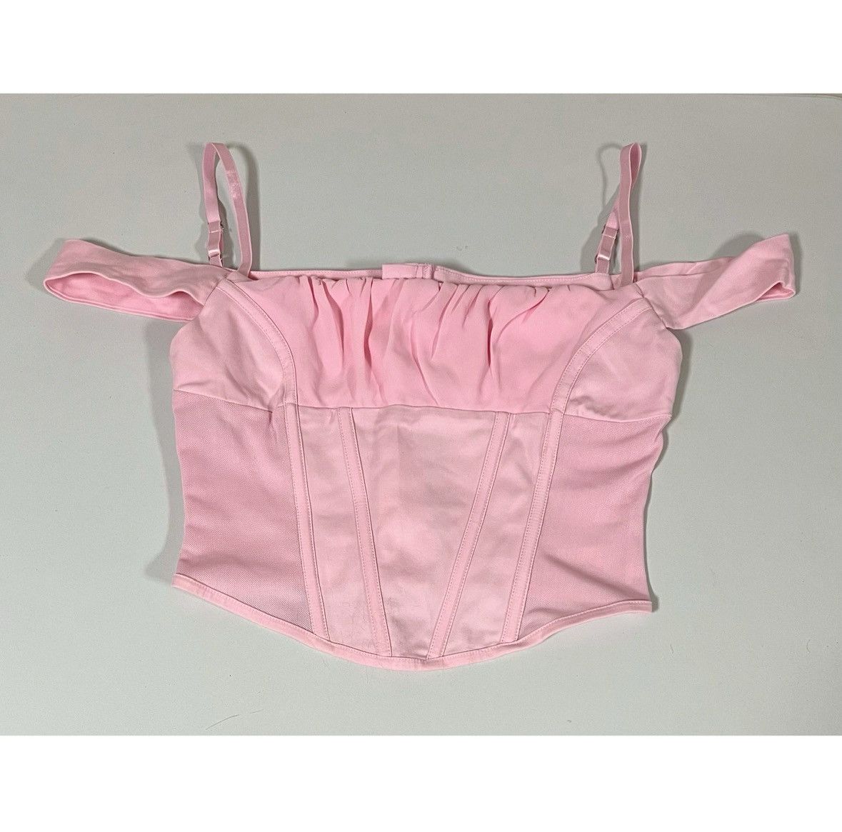 I.AM.GIA I.Am.Gia Pink Off-The-Shoulder Corset Bustier Top Size M 🎀✨ Size M / US 6-8 / IT 42-44 - 1 Thumbnail