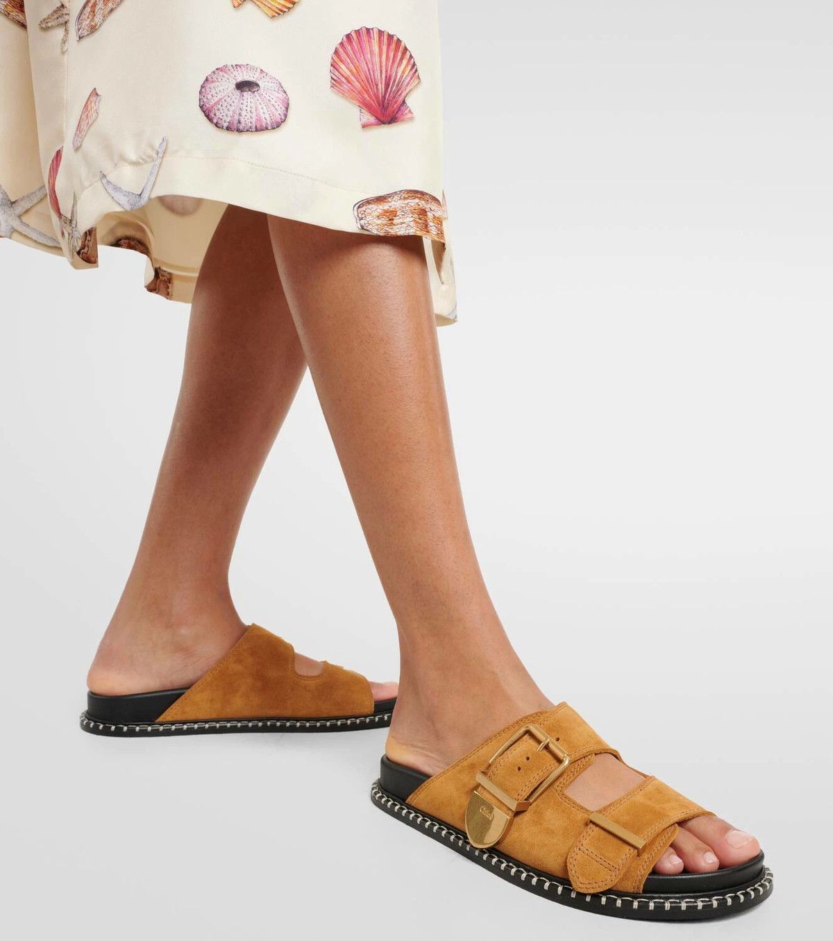 Chloe o1loc1c0625 Rebecca Slides in Sand Brown Size US 8 / IT 38 - 3 Thumbnail