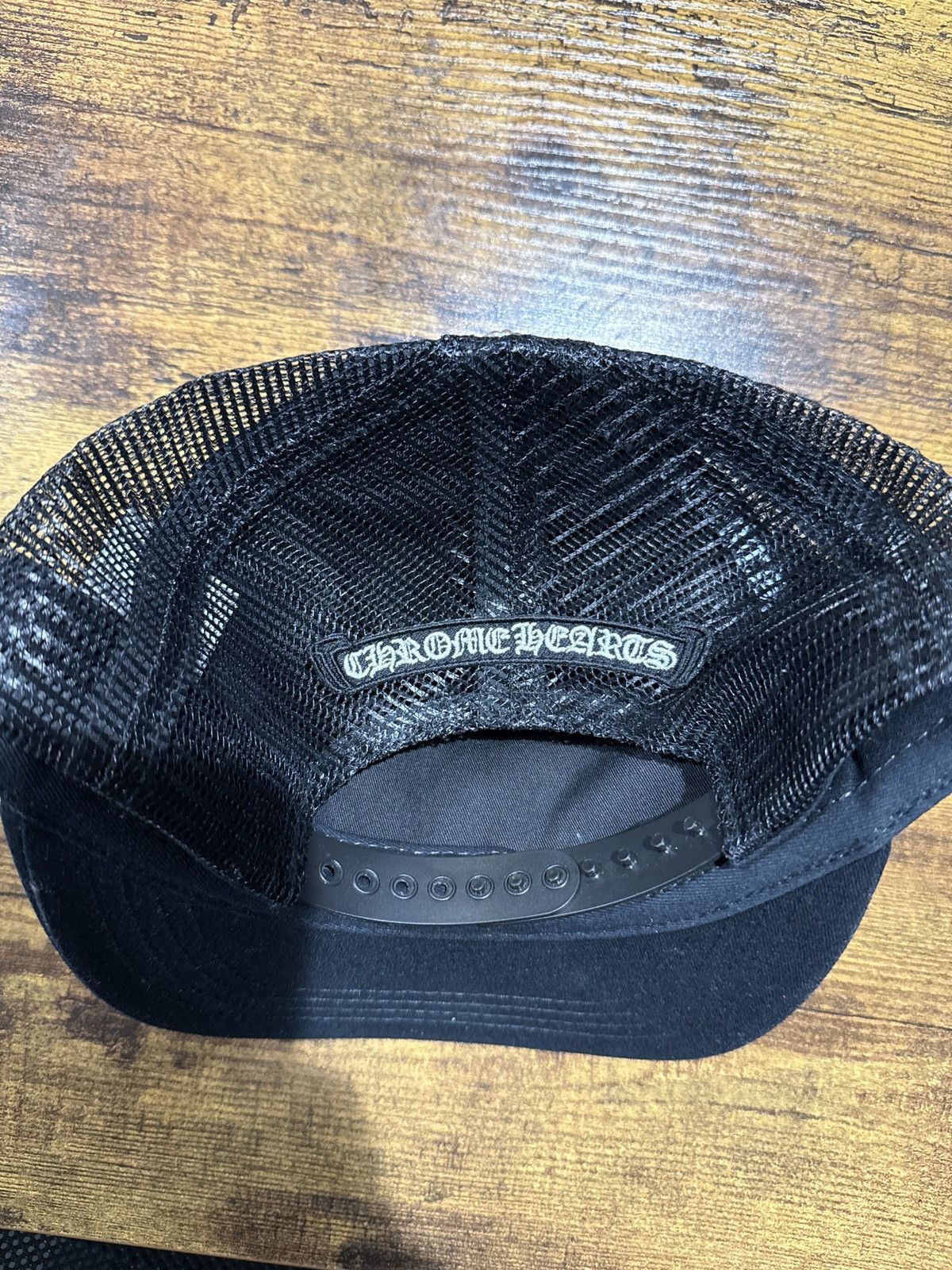 Chrome Hearts Chrome Hearts Black White Cemetery Cross Trucker Hat Size ONE SIZE - 4 Thumbnail