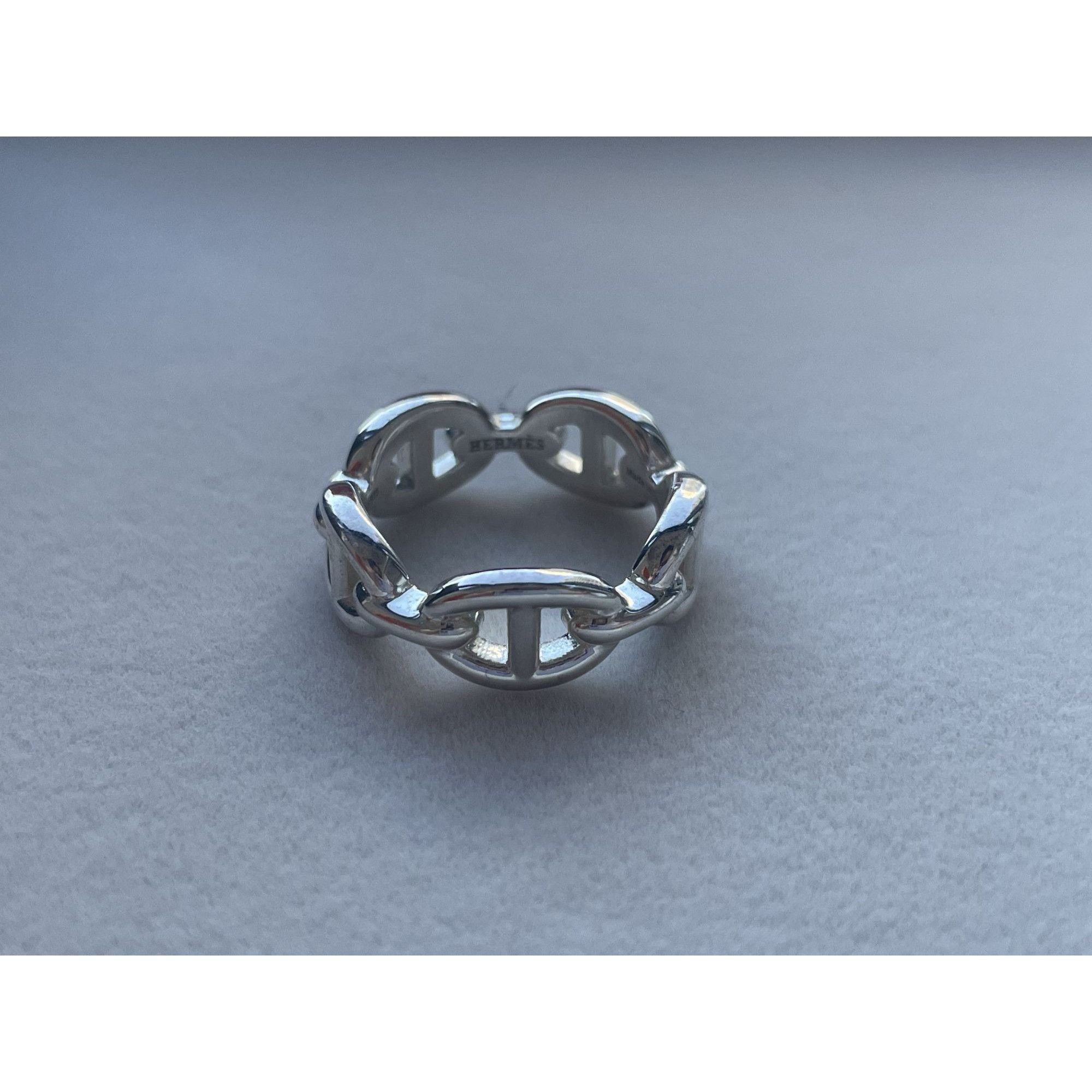 Hermes Hermès Sterling Silver Chaîne DAncre Ring With Box Size ONE SIZE - 4 Thumbnail