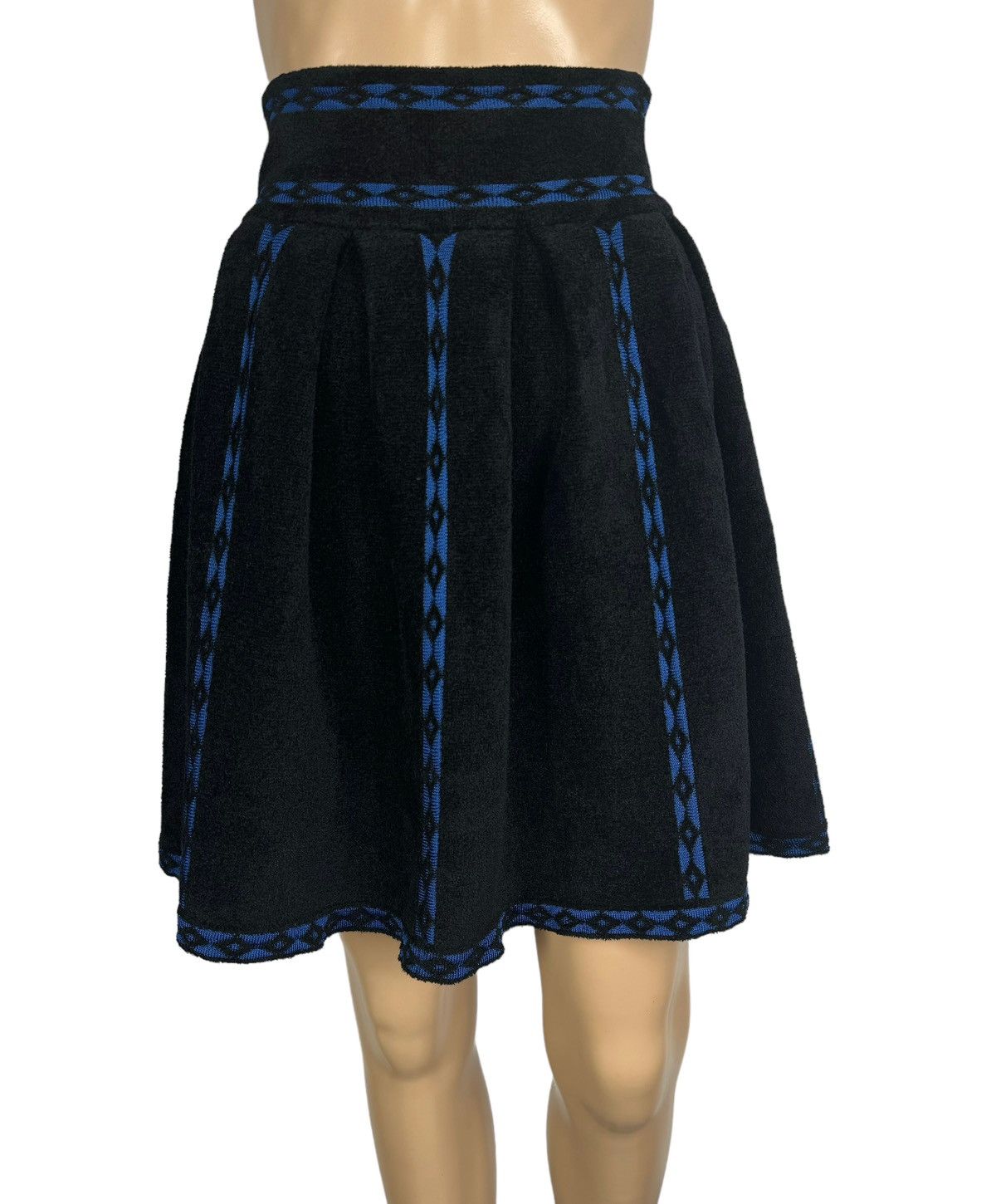 Maje Maje PARIS Jerome Jacquard-Pattern Pleated Mini Skirt size 2 Size 30" / US 8 / IT 44 - 1 Thumbnail
