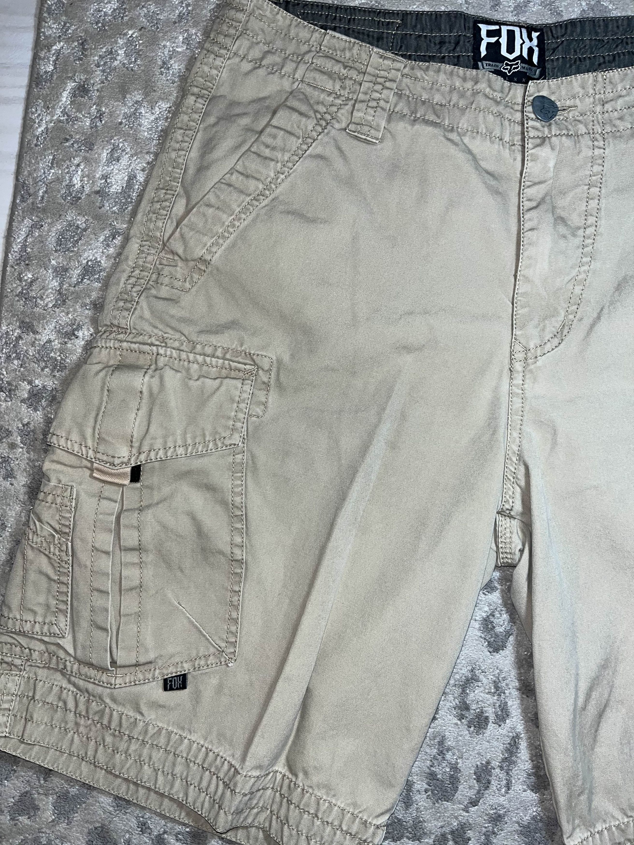 Fox Racing Y2K Fox Racing Khaki Cargo Shorts Size US 32 / EU 48 - 5 Thumbnail